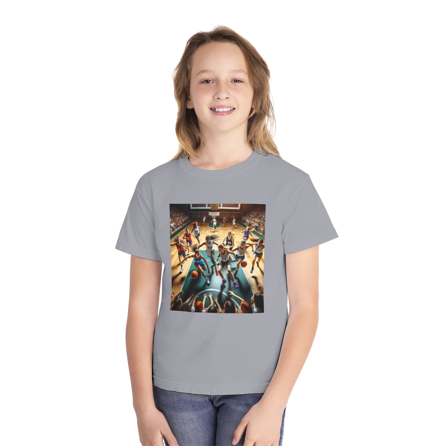 Basketball Youth Midweight Tee