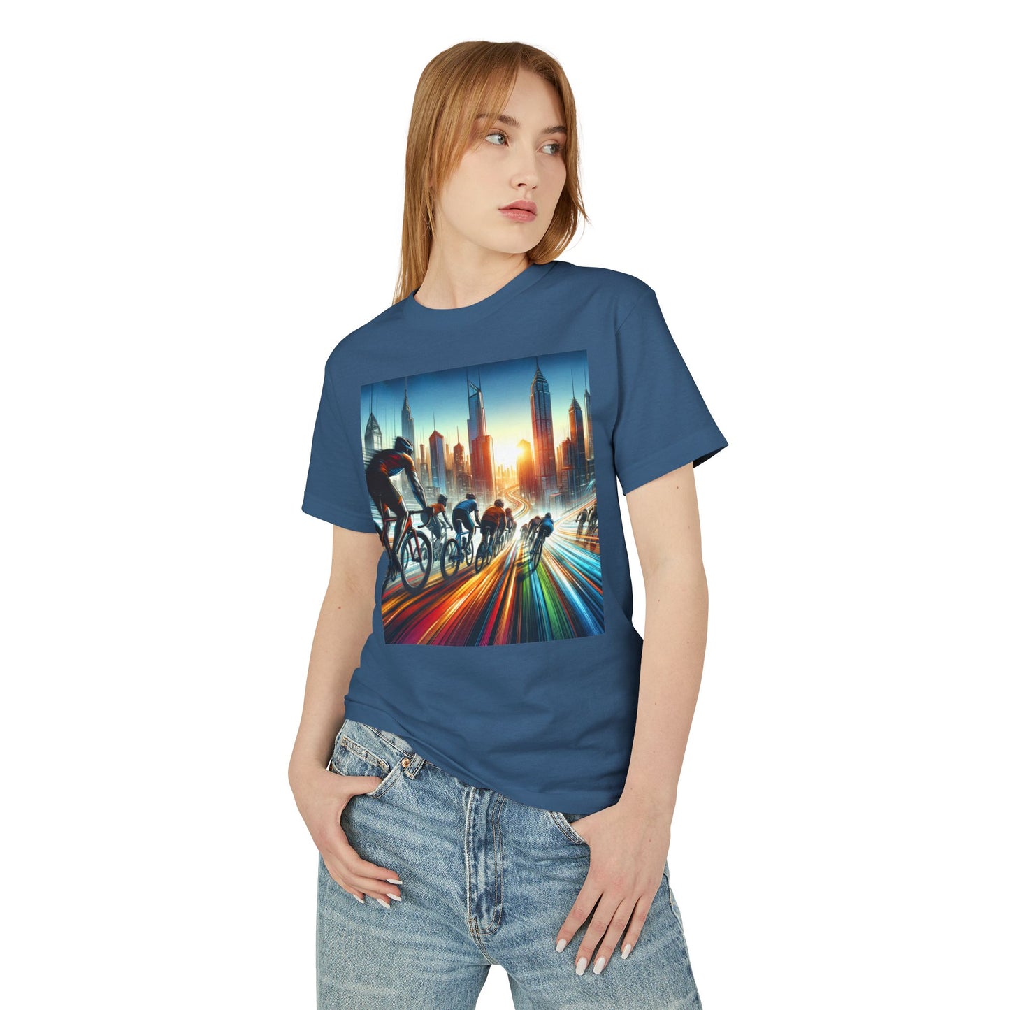 Cycling Heavyweight Tee - Unisex Garment-Dyed Shirt