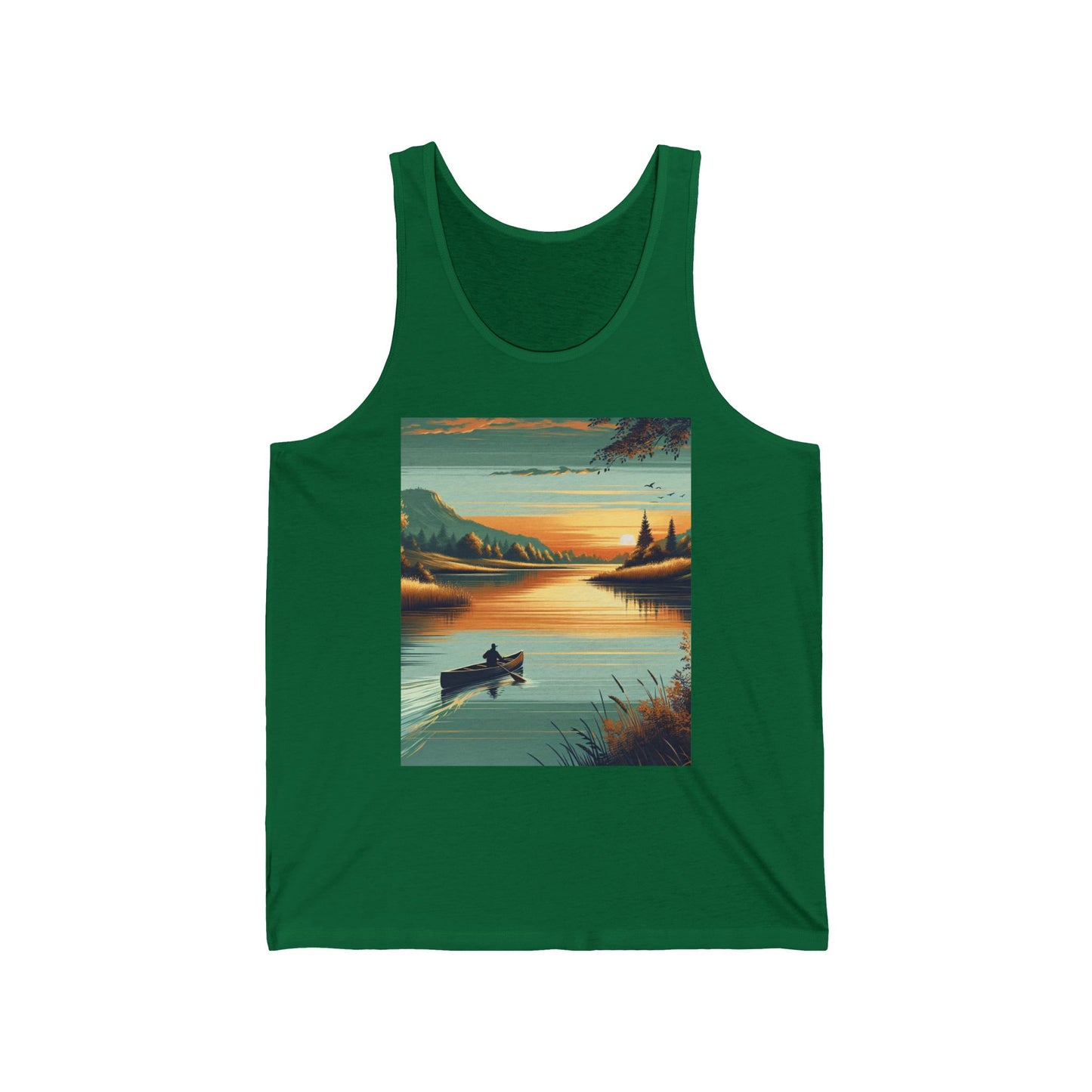 Canoeing Unisex Jersey Tank Top - Perfect for Festivals & Casual Wear