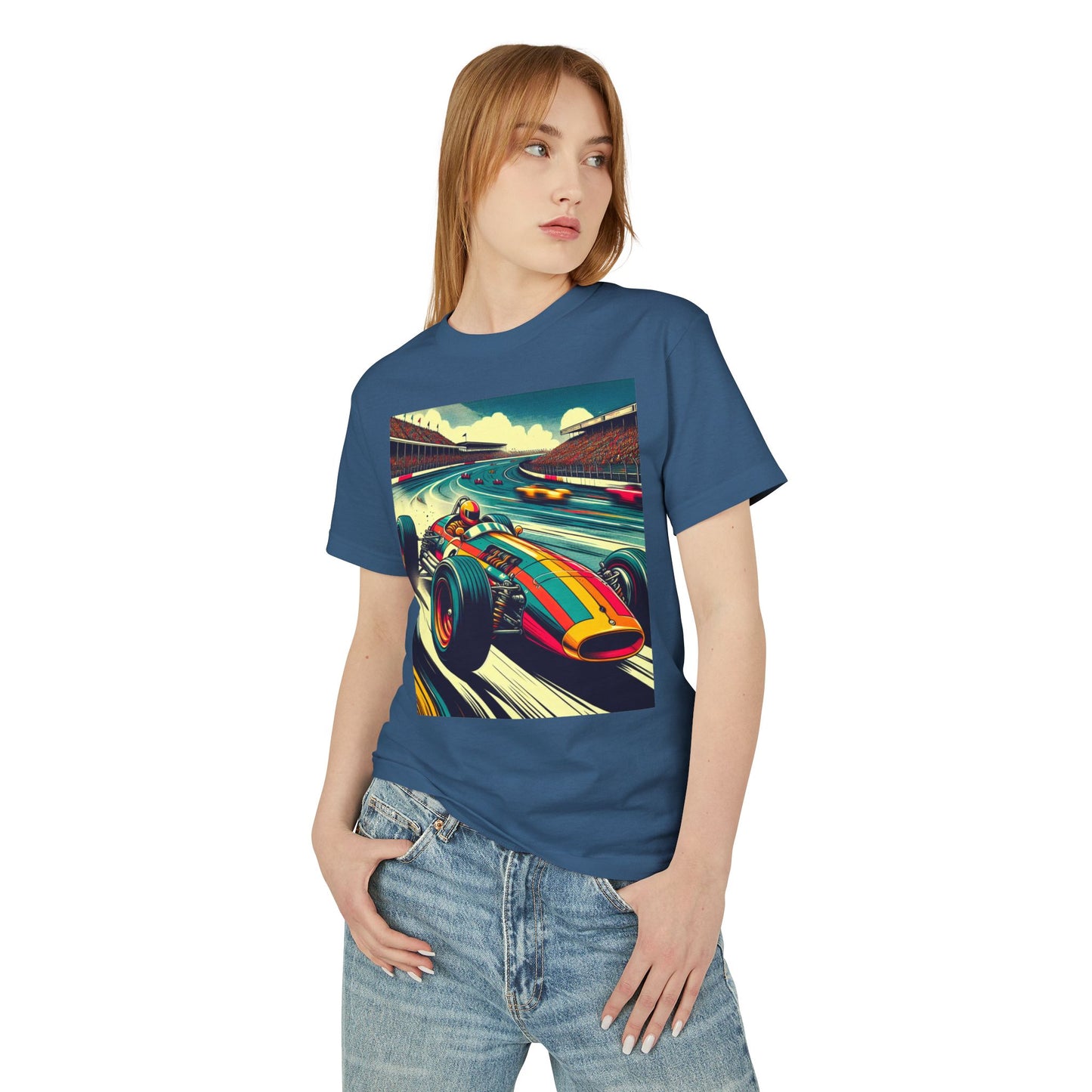 Vintage F1 Heavyweight Tee - Unisex Garment-Dyed Shirt