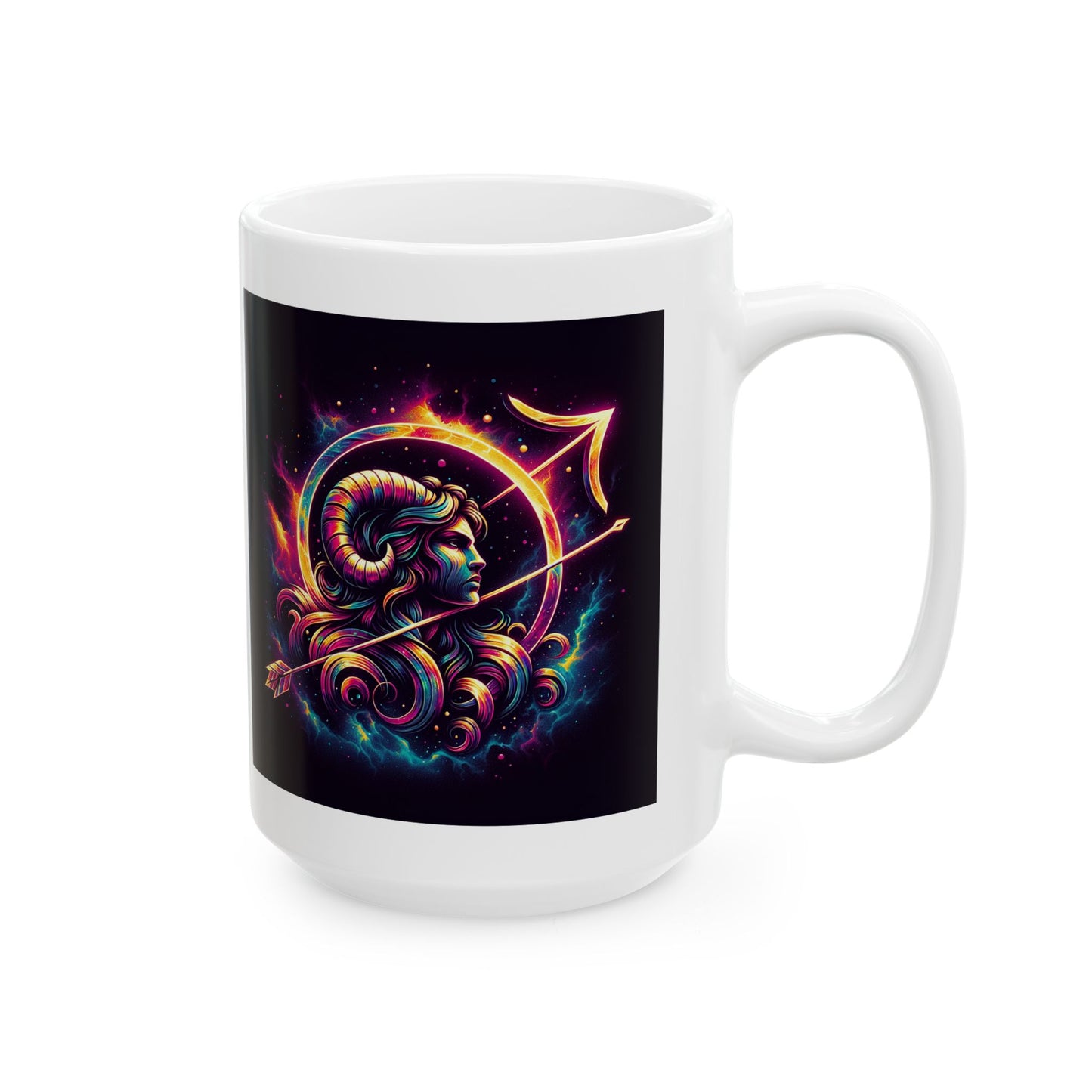 Sagittarius Zodiac Ceramic Mug, Astrology Coffee Cup, Horoscope Drinkware for Sagittarius Lovers, November/December Birthday Gift,