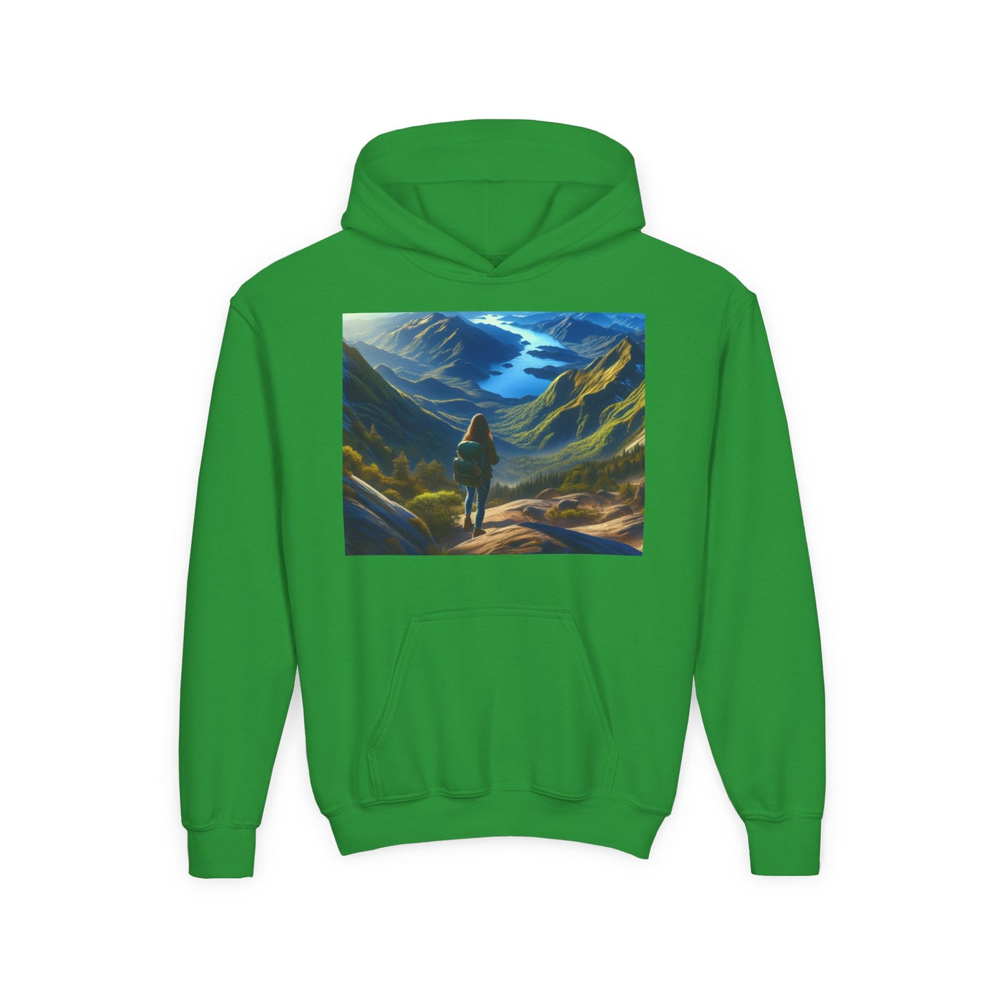 Hiking Youth Hoodie - Heavy Blend Sweatshirt