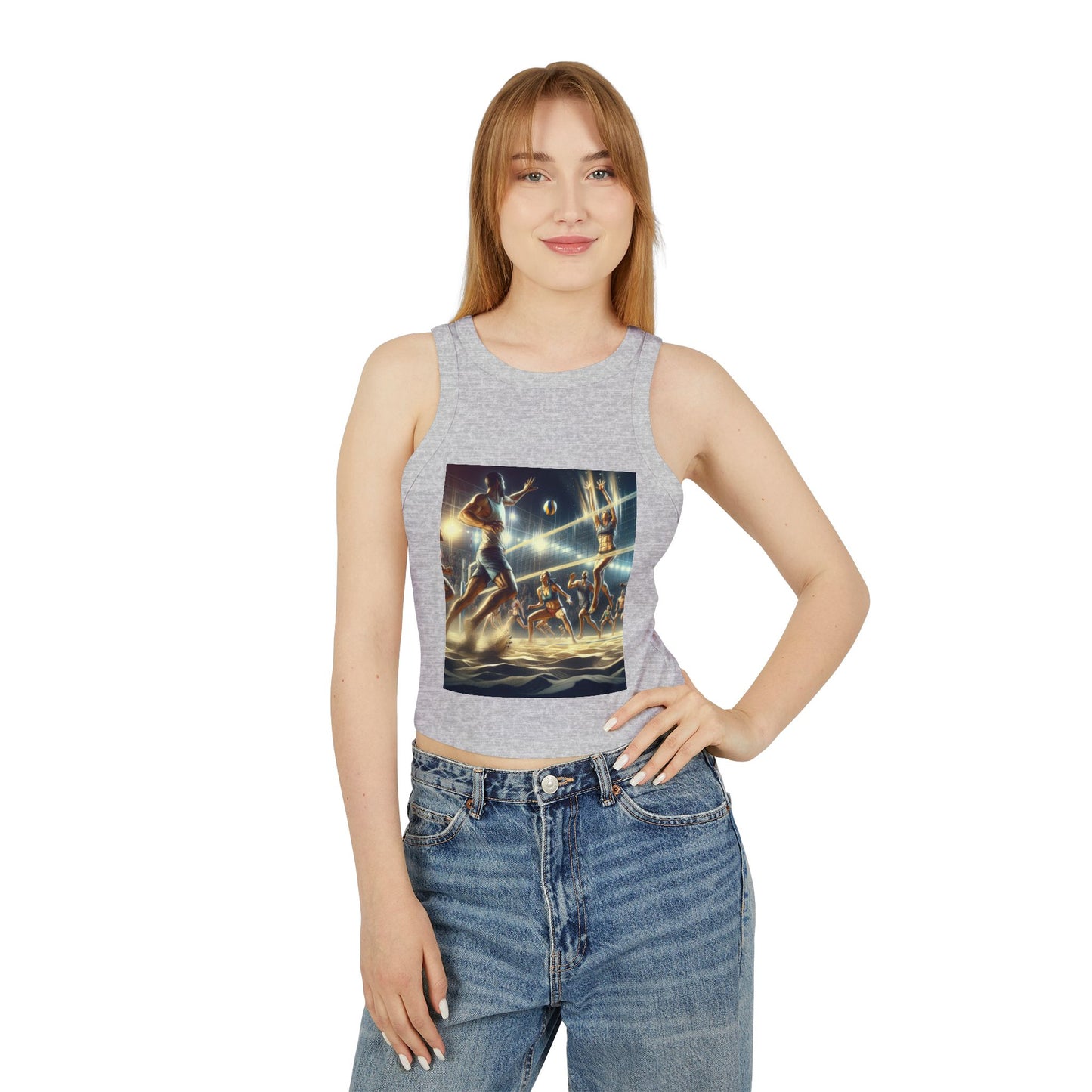 Volleyball Women's Micro Rib Racer Tank Top