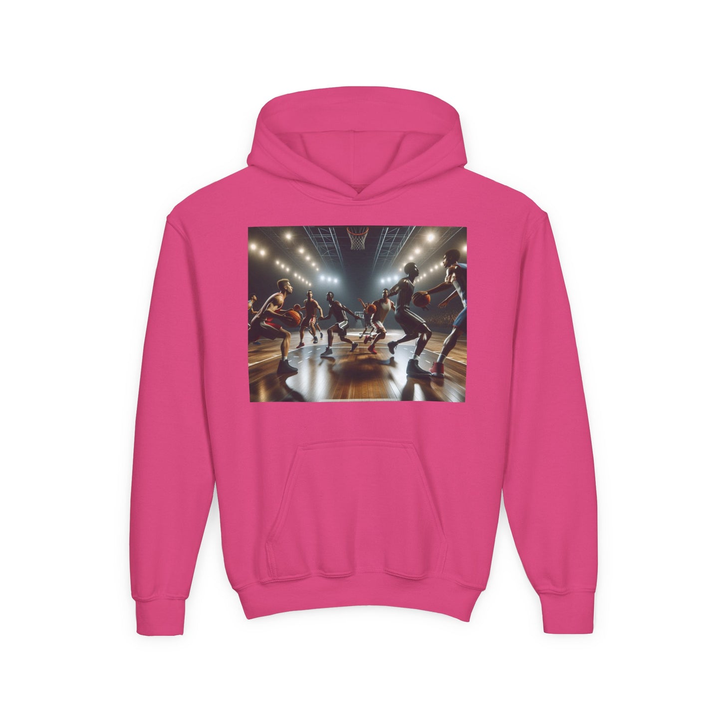 Basketball Youth Hoodie - Heavy Blend Sweatshirt