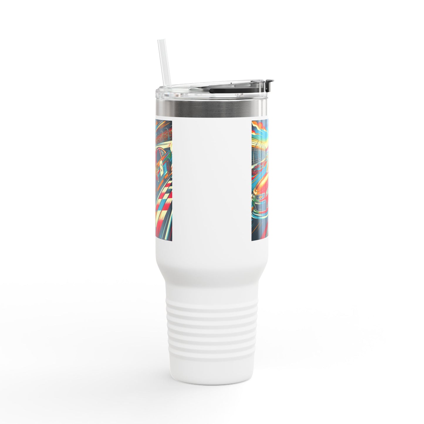 Vintage NASCAR Insulated Travel Mug, 40oz, Perfect for Fans, Sports Events, Coffee, Tea, Water