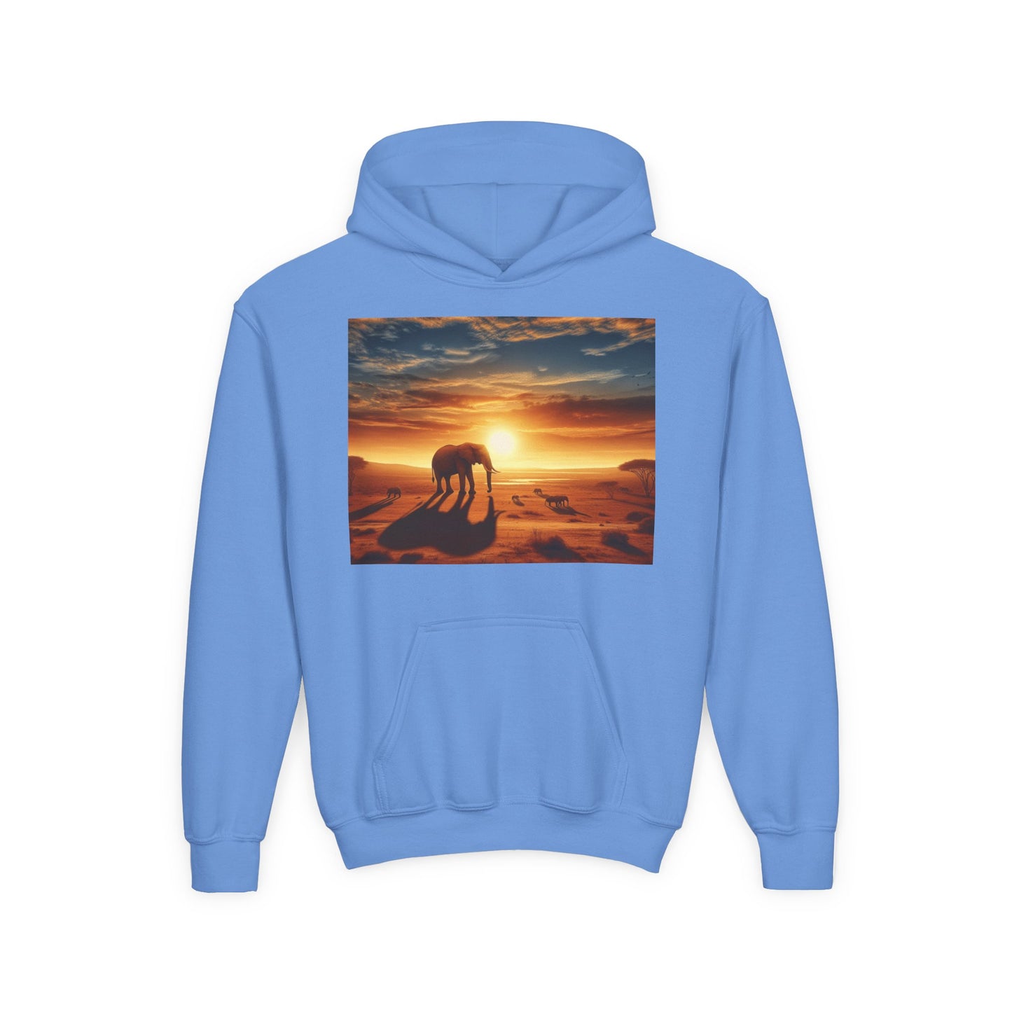 Elephants Youth Hoodie - Heavy Blend Sweatshirt