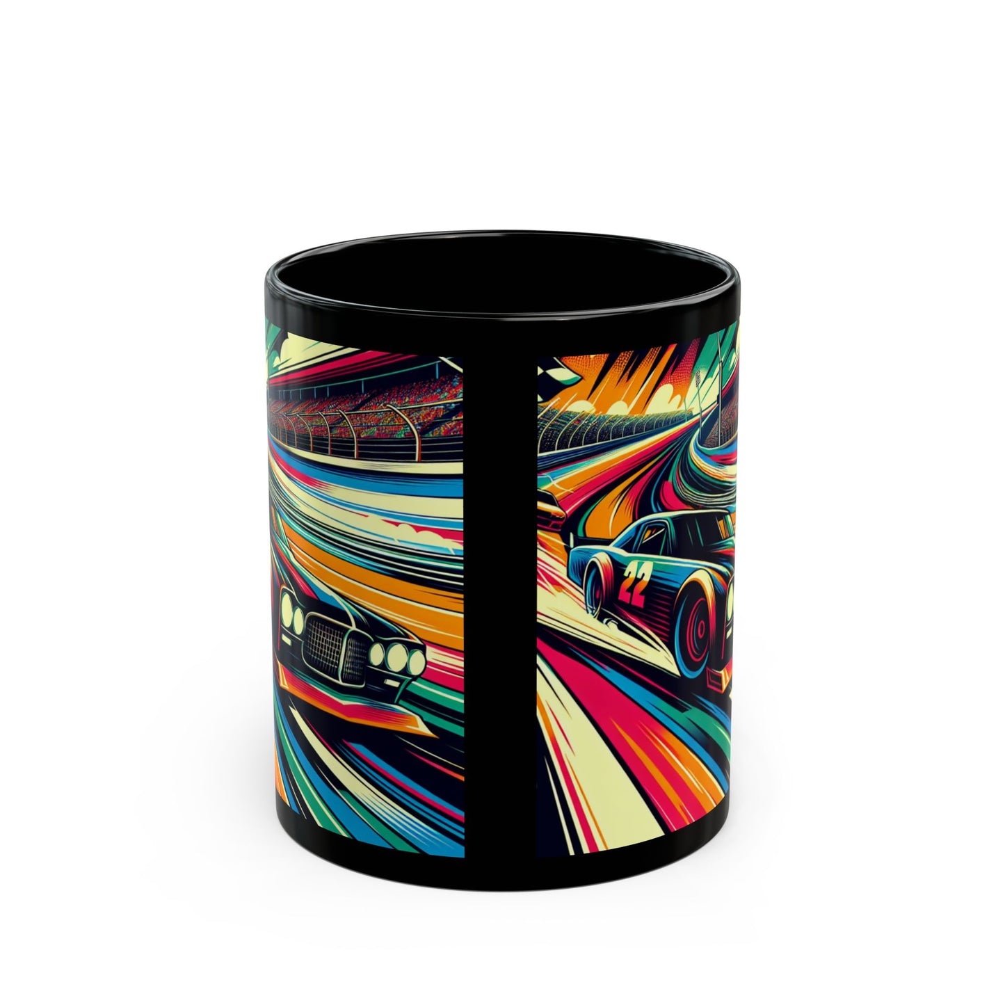 Racing Enthusiast Mug | Vibrant NASCAR Design | Perfect Gift for Car Lovers, Motorsport Decor, Father's Day, Birthday