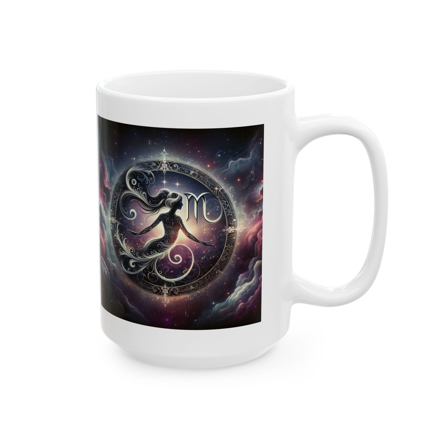 Virgo Zodiac Ceramic Mug, Astrology Coffee Cup, Horoscope Drinkware for Virgo Lovers, August/September Birthday Gift, Star Sign Mug