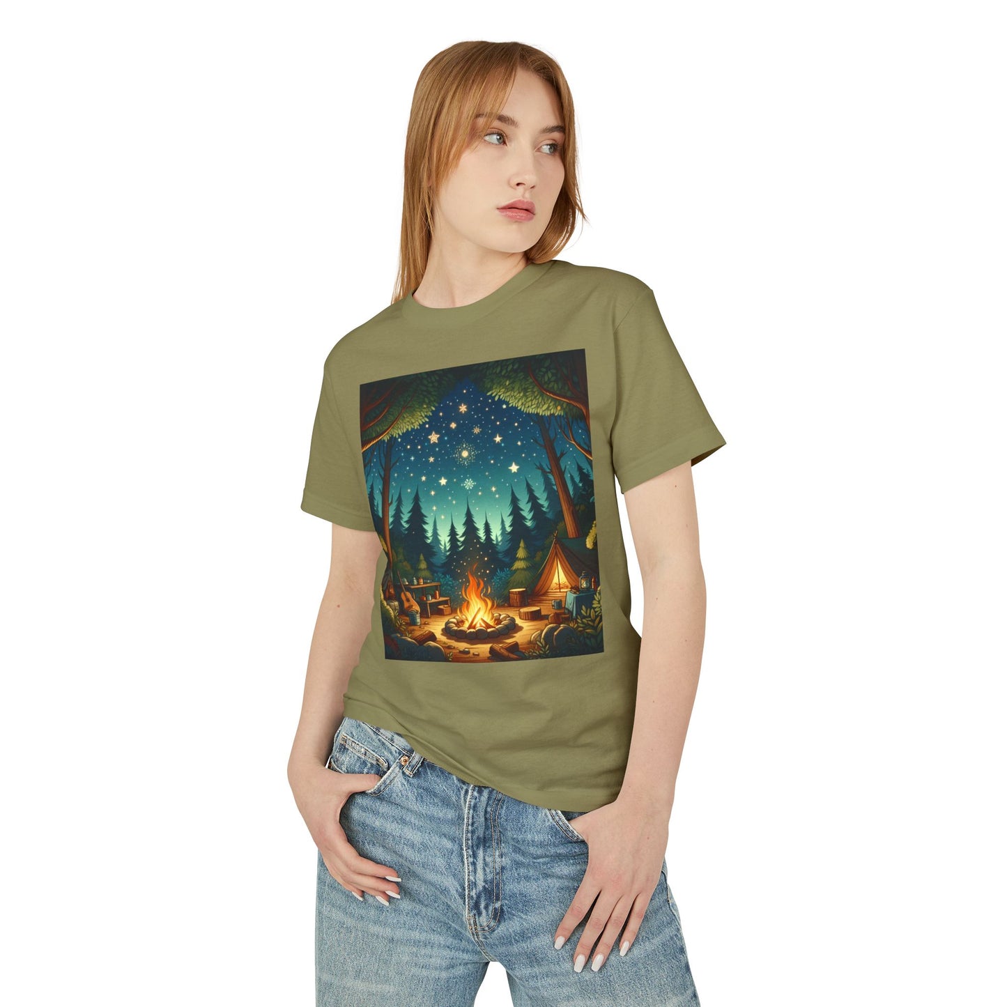 Camping Heavyweight Tee - Unisex Garment-Dyed Shirt