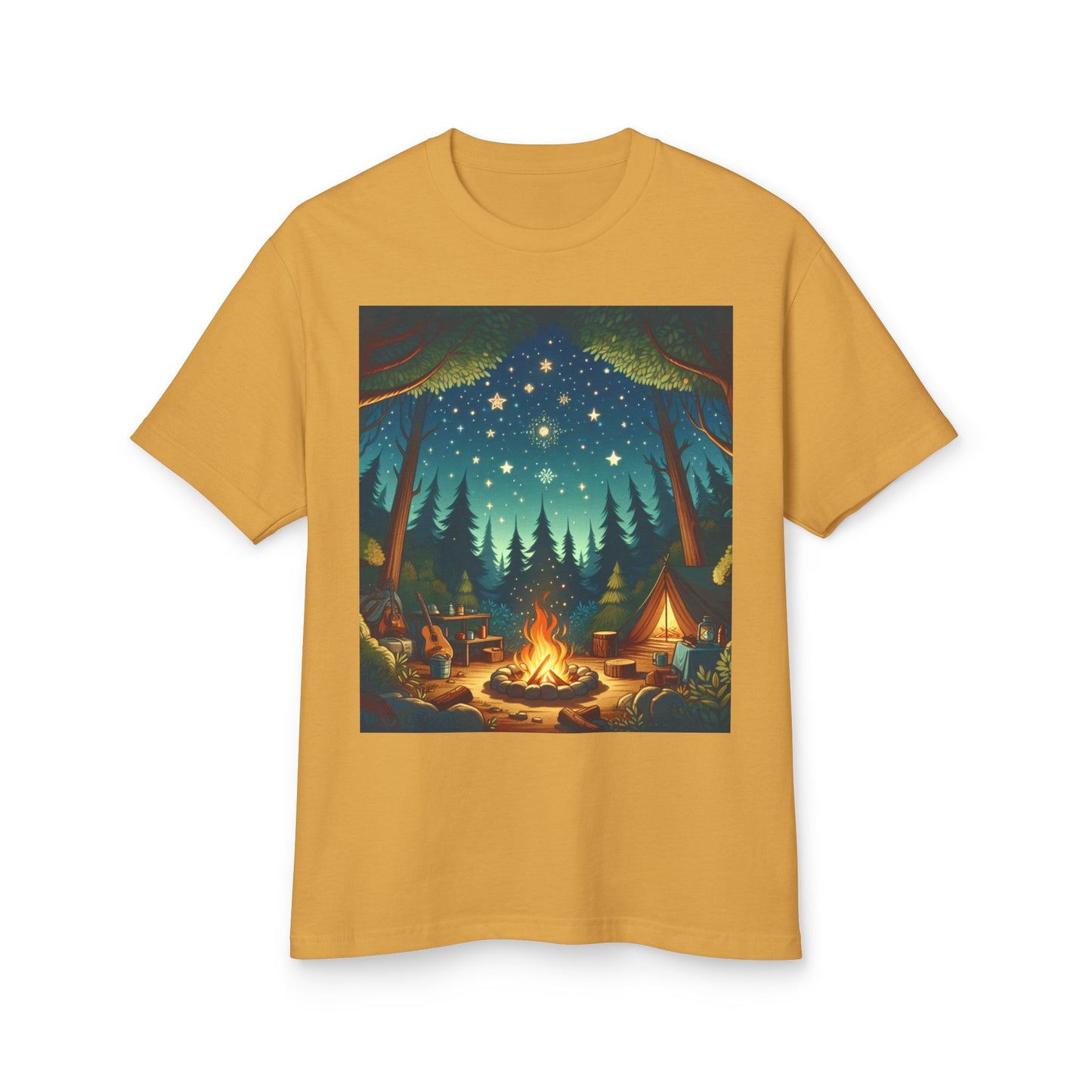 Camping Heavyweight Tee - Unisex Garment-Dyed Shirt