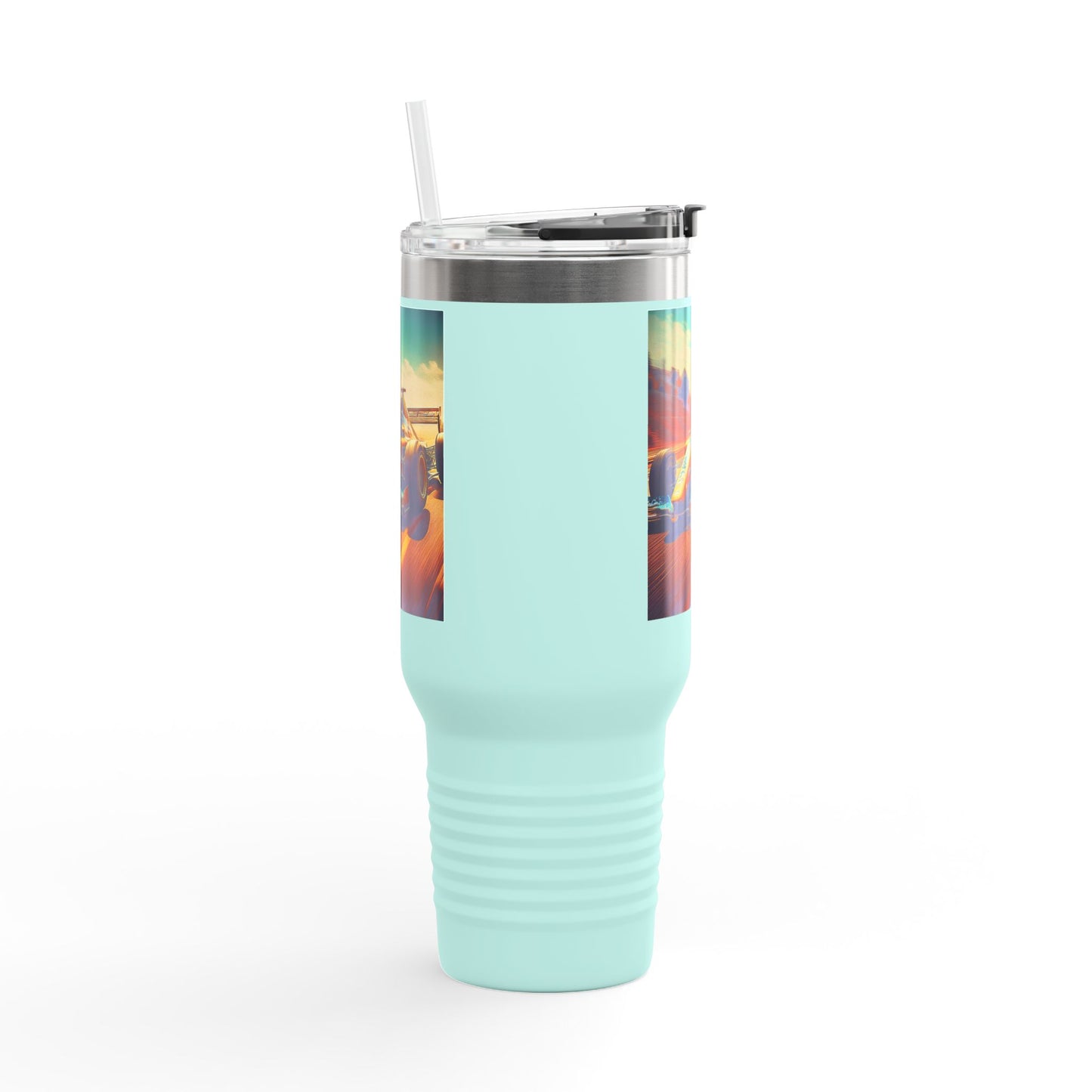 Vintage F1 Insulated Travel Mug, 40oz, Perfect for Fans, Sports Events, Coffee, Tea, Water