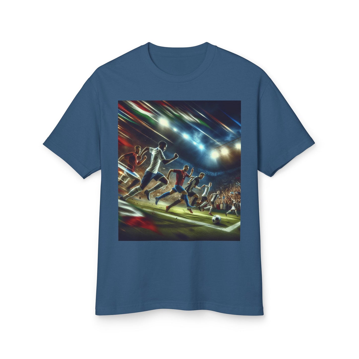 Soccer Heavyweight Tee - Unisex Garment-Dyed Shirt