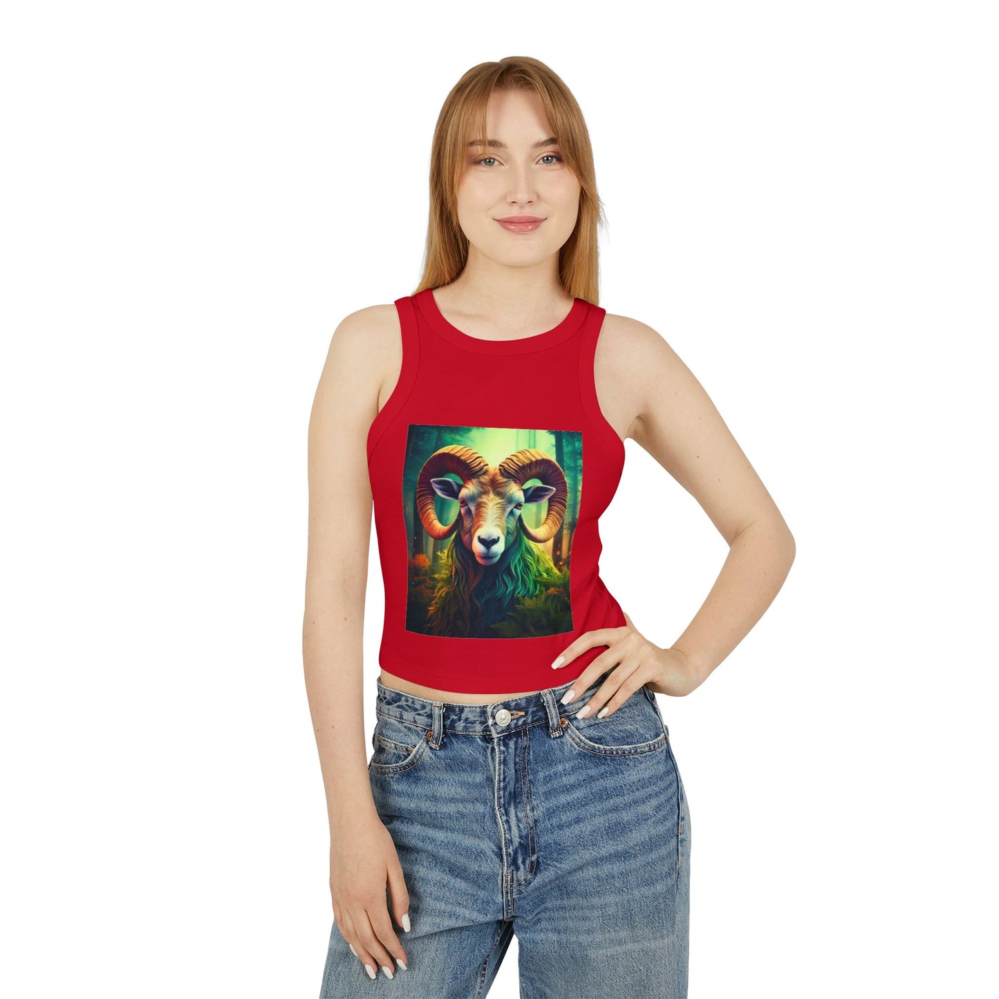 Aries Women's Micro Rib Racer Tank Top