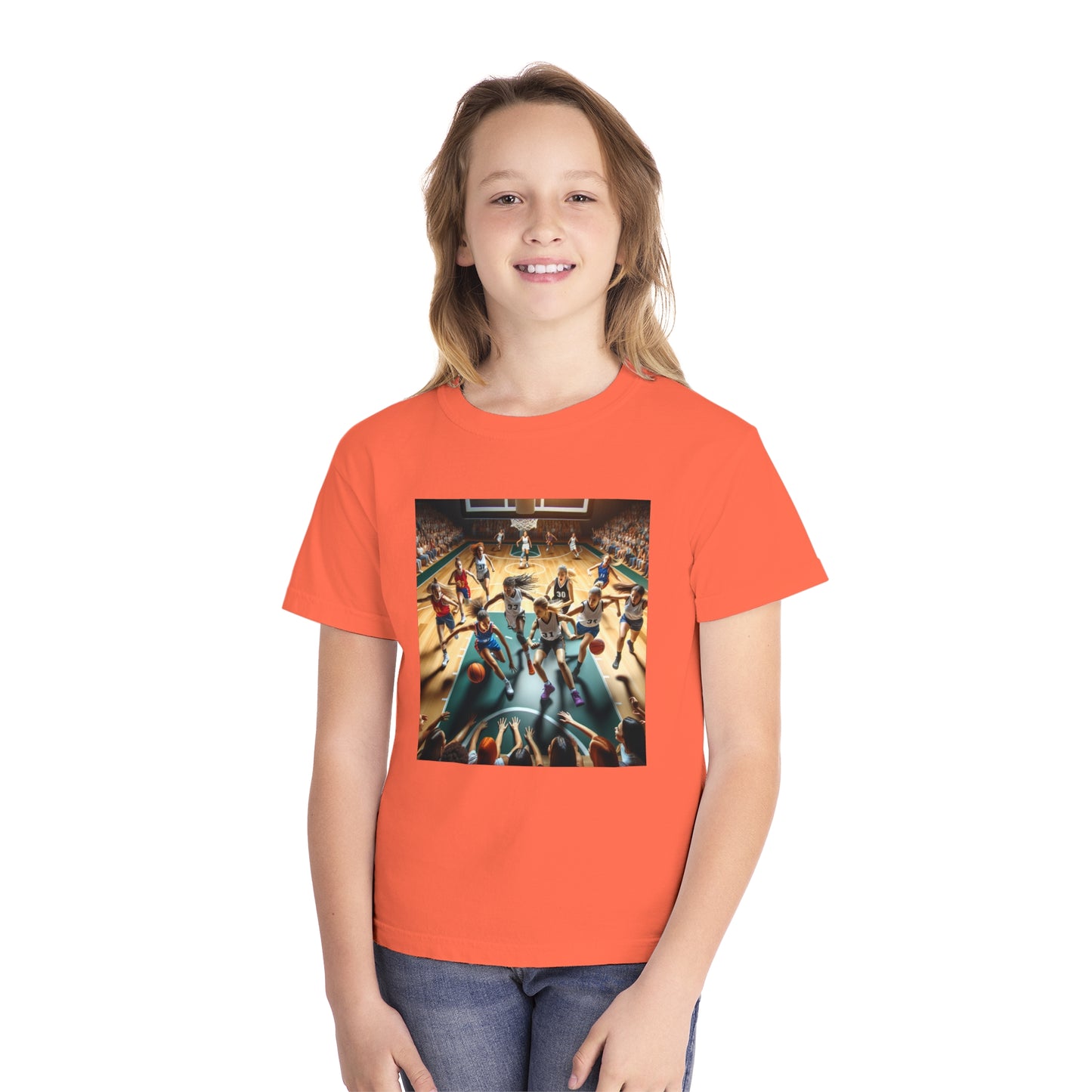 Basketball Youth Midweight Tee