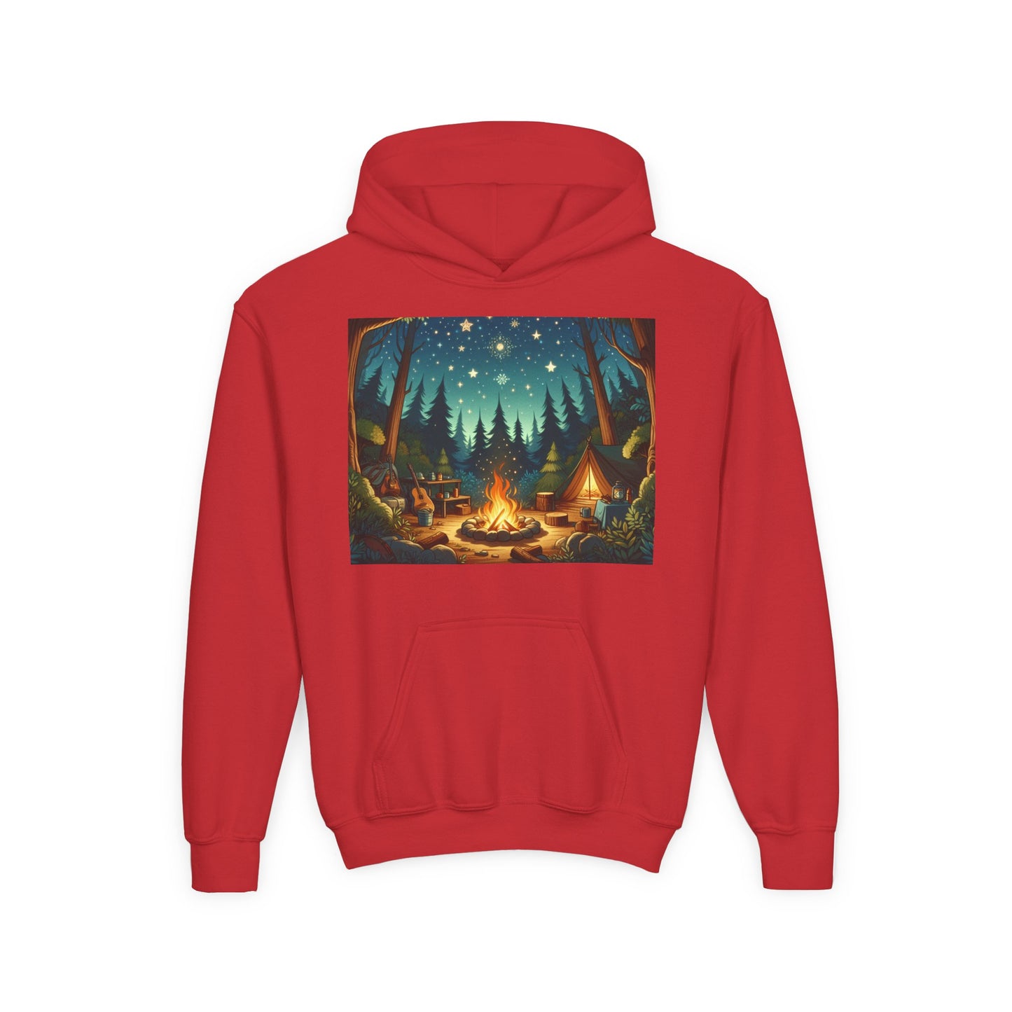 Camping Youth Hoodie - Heavy Blend Sweatshirt