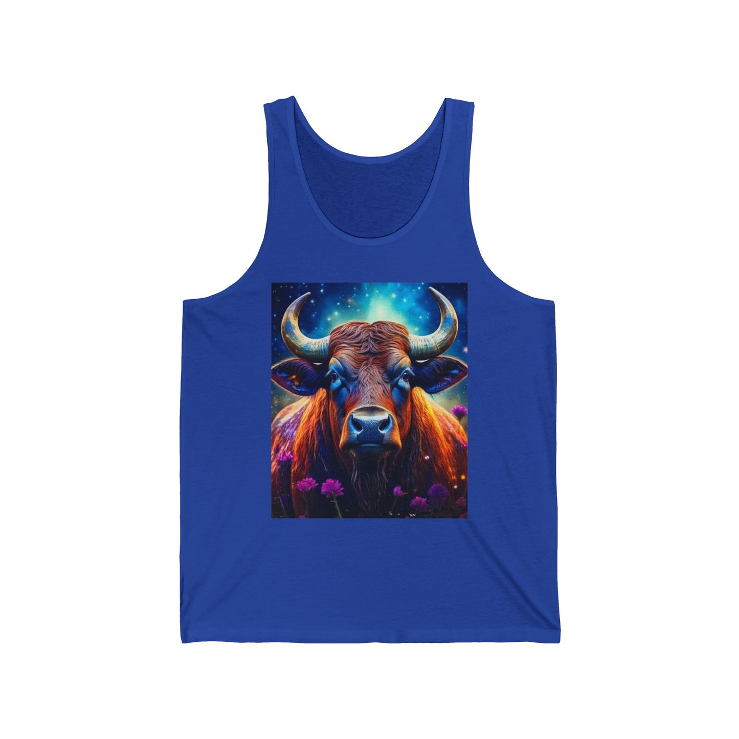 Taurus Unisex Jersey Tank Top - Perfect for Festivals & Casual Wear