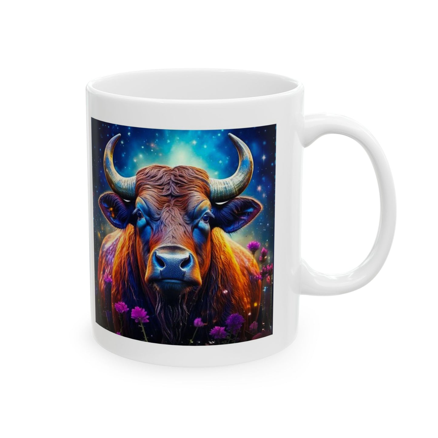 Taurus Zodiac Ceramic Mug, Astrology Coffee Cup, Horoscope Drinkware for Taurus Lovers, May/June Birthday Gift, Star Sign Mug