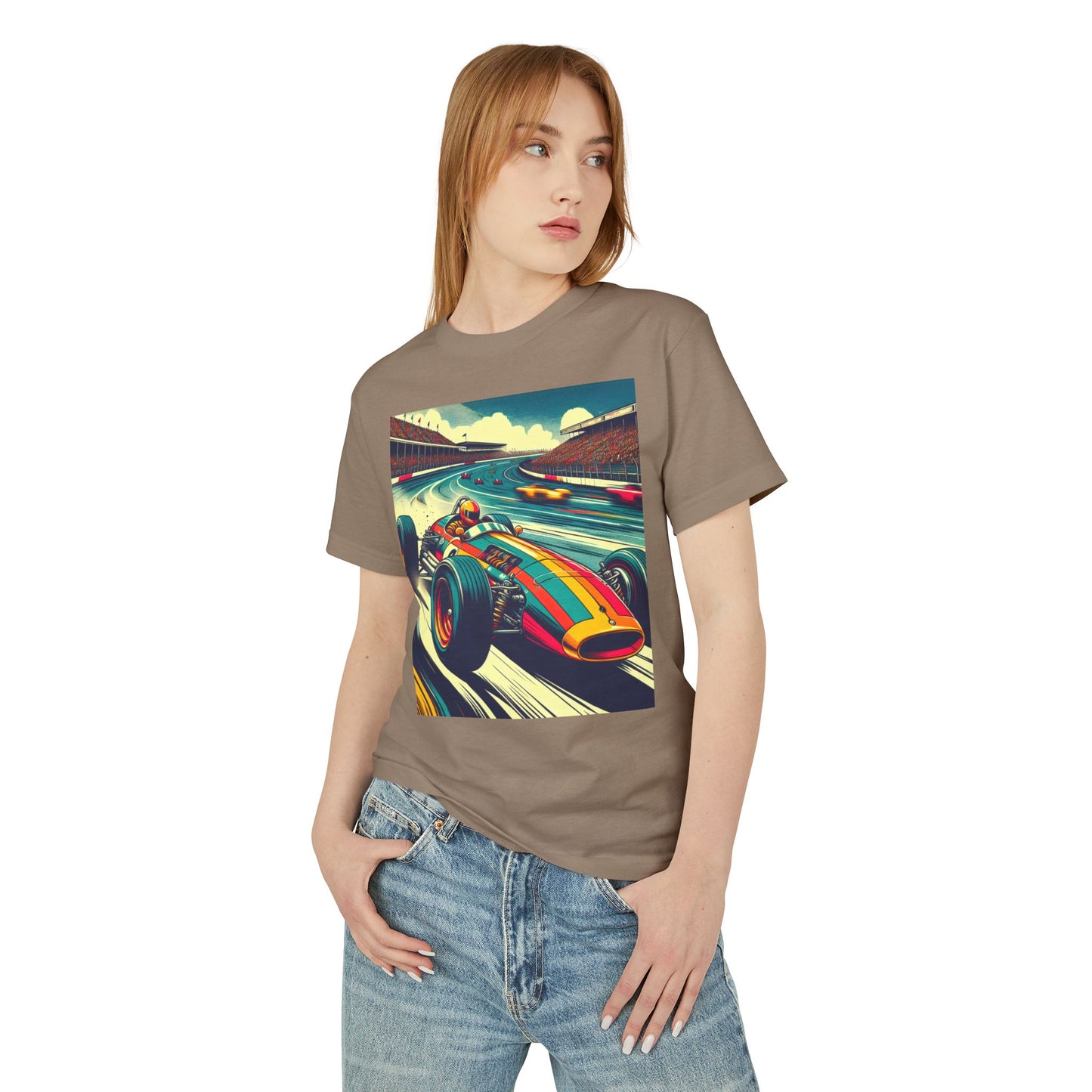Vintage F1 Heavyweight Tee - Unisex Garment-Dyed Shirt