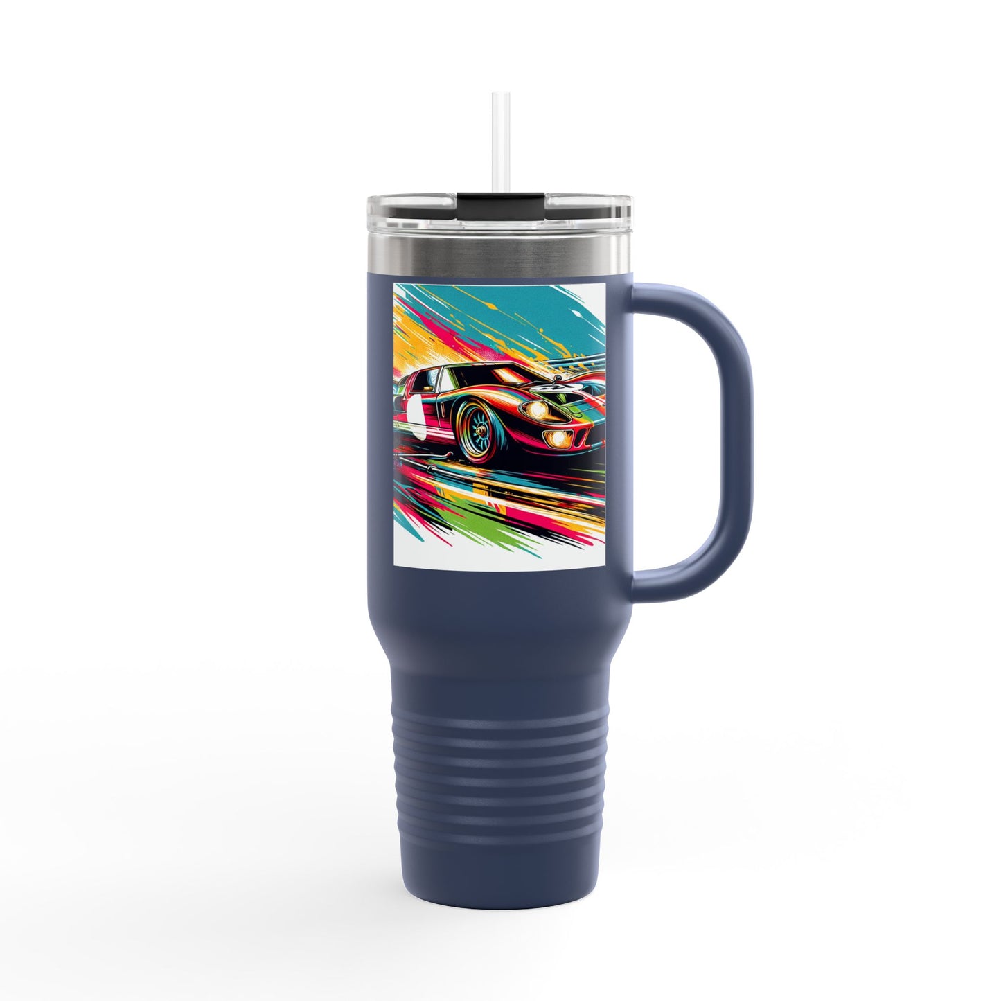 Vintage NASCAR Insulated Travel Mug, 40oz, Perfect for Fans, Sports Events, Coffee, Tea, Water