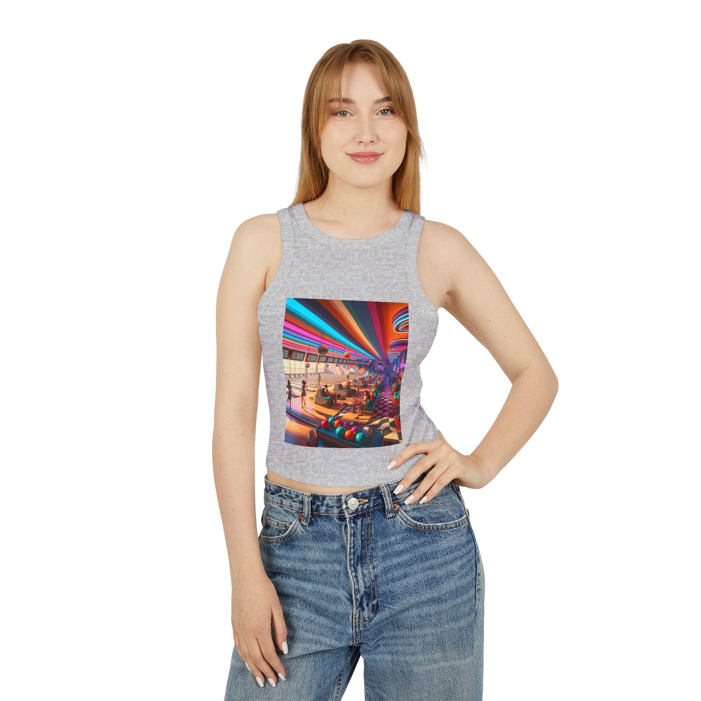 Bowling Women's Micro Rib Racer Tank Top