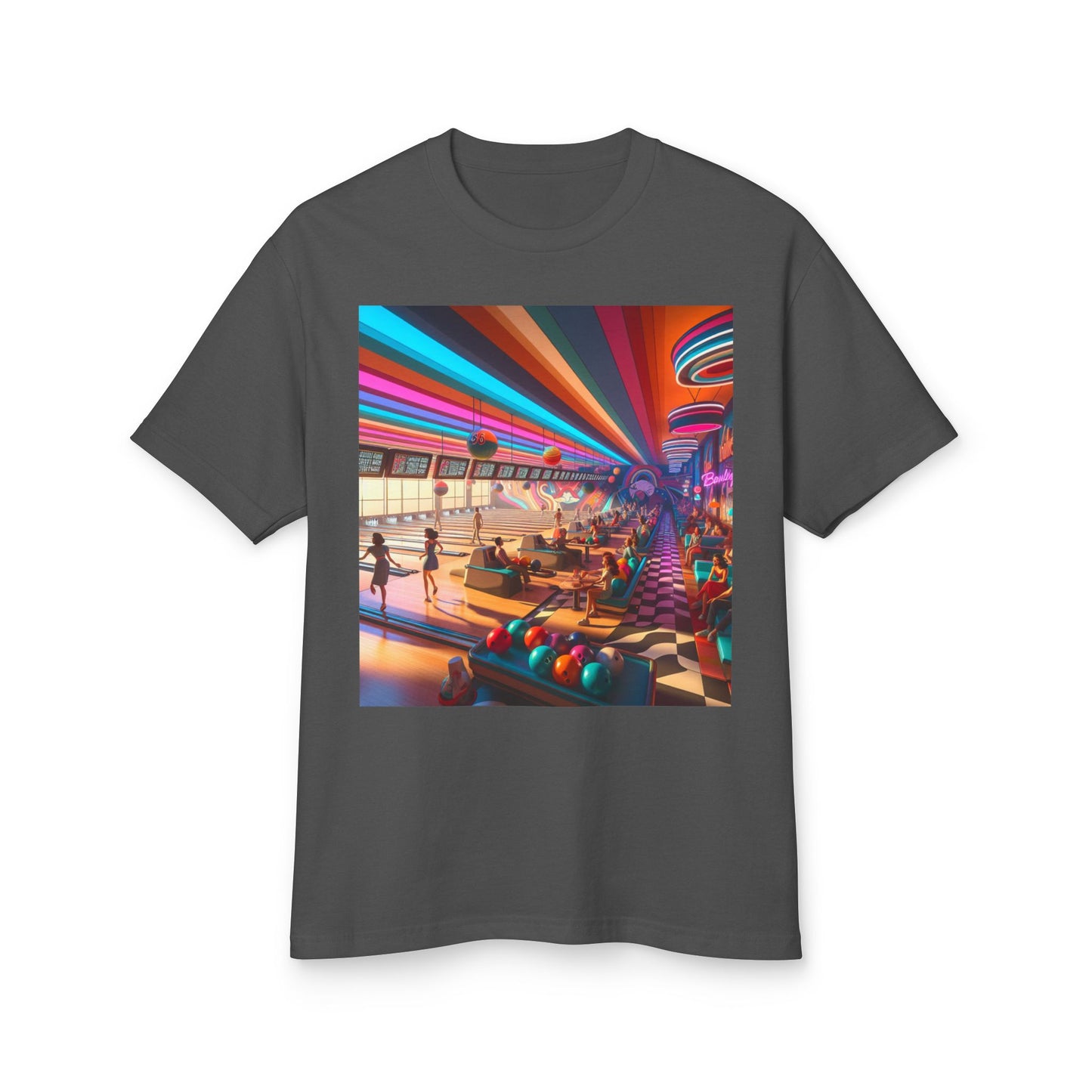 Bowling Heavyweight Tee - Unisex Garment-Dyed Shirt