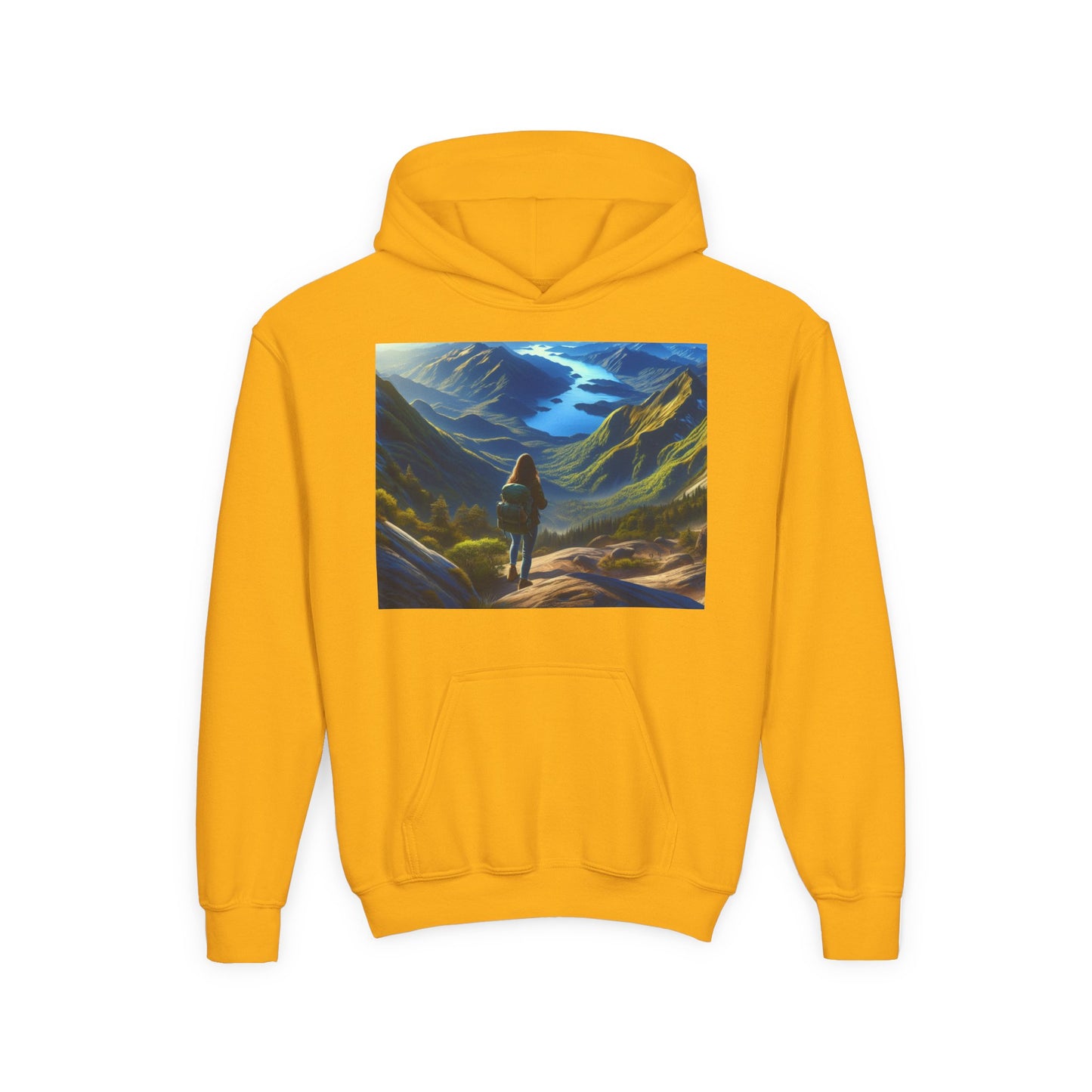 Hiking Youth Hoodie - Heavy Blend Sweatshirt