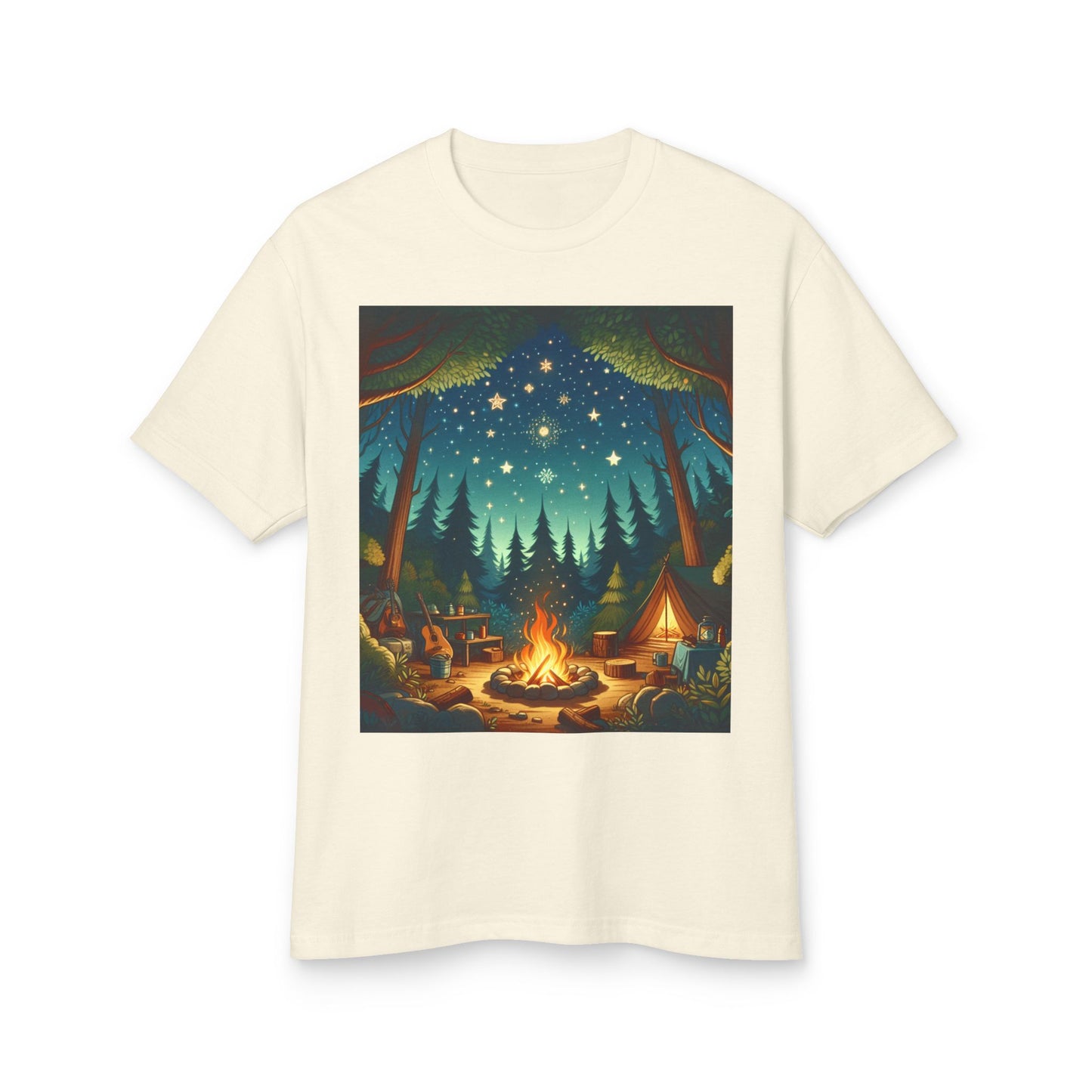 Camping Heavyweight Tee - Unisex Garment-Dyed Shirt