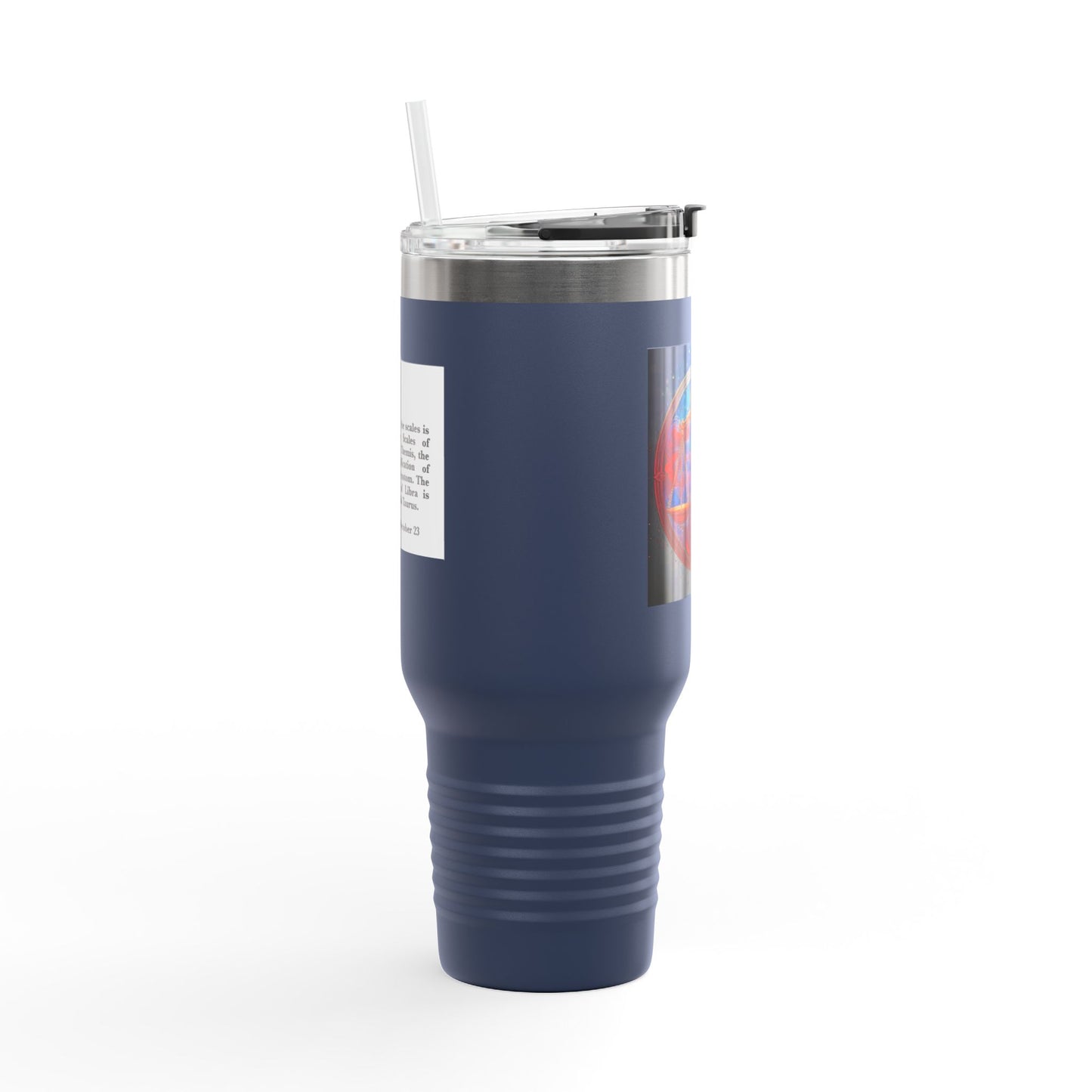Libra Insulated Travel Mug, 40oz, Perfect for Zodiac Fans, Coffee, Tea, Water