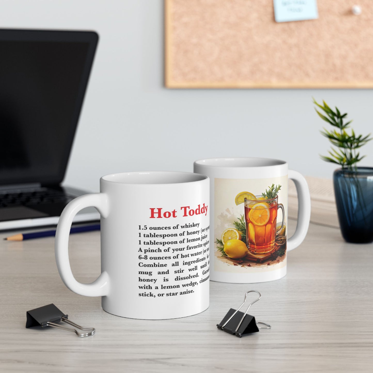 Hot Toddy Ceramic Recipe Mug