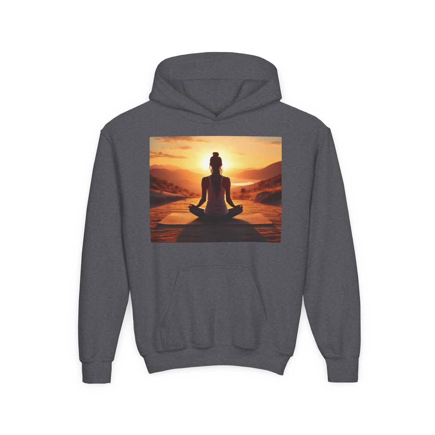 Yoga Youth Hoodie - Heavy Blend Sweatshirt