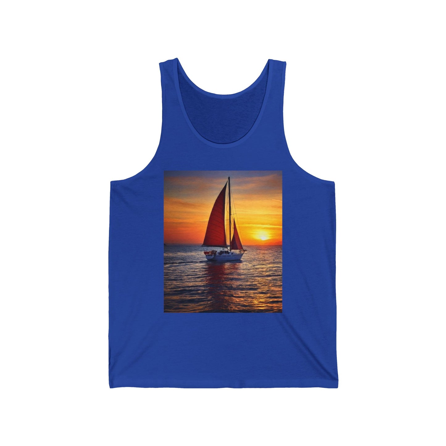 Sailing Unisex Jersey Tank Top - Perfect for Festivals & Casual Wear