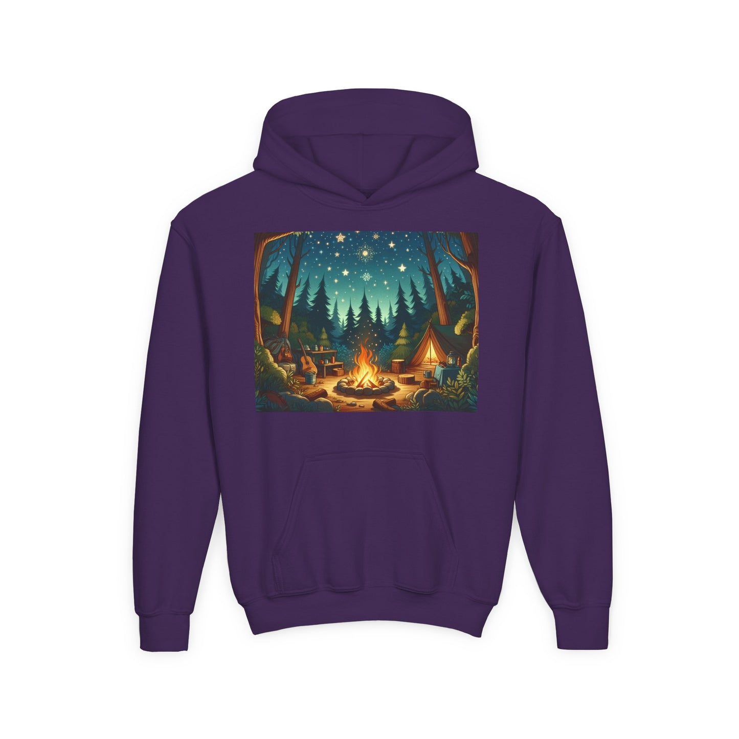 Camping Youth Hoodie - Heavy Blend Sweatshirt