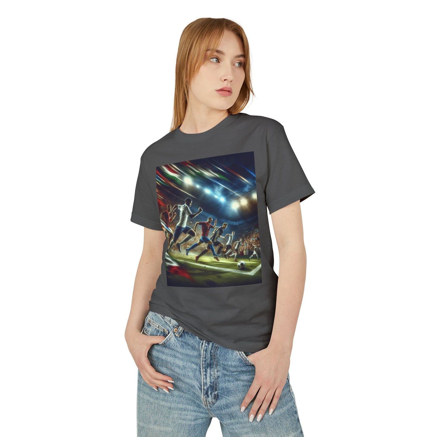 Soccer Heavyweight Tee - Unisex Garment-Dyed Shirt