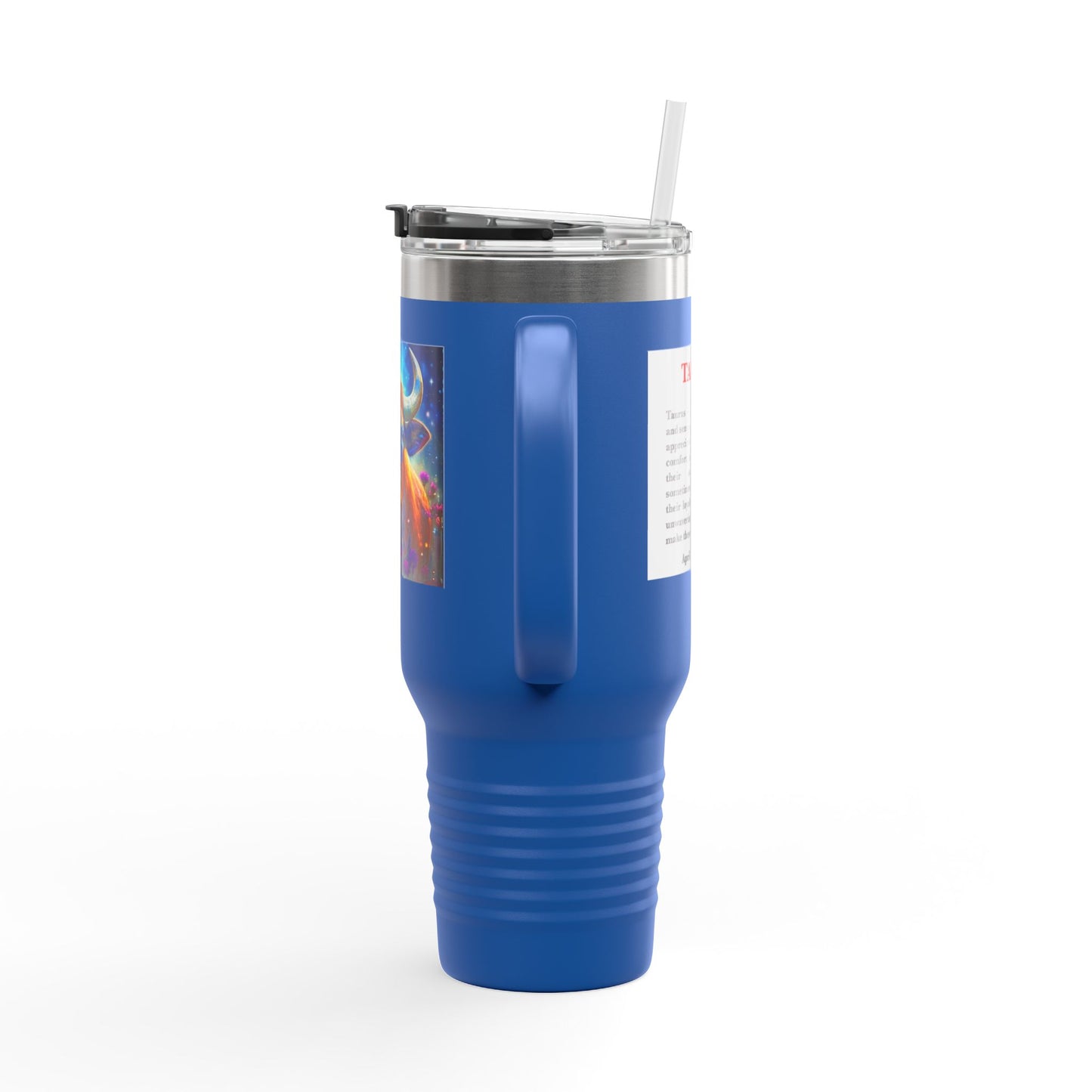 Taurus Insulated Travel Mug, 40oz, Perfect for Zodiac Fans, Coffee, Tea, Water