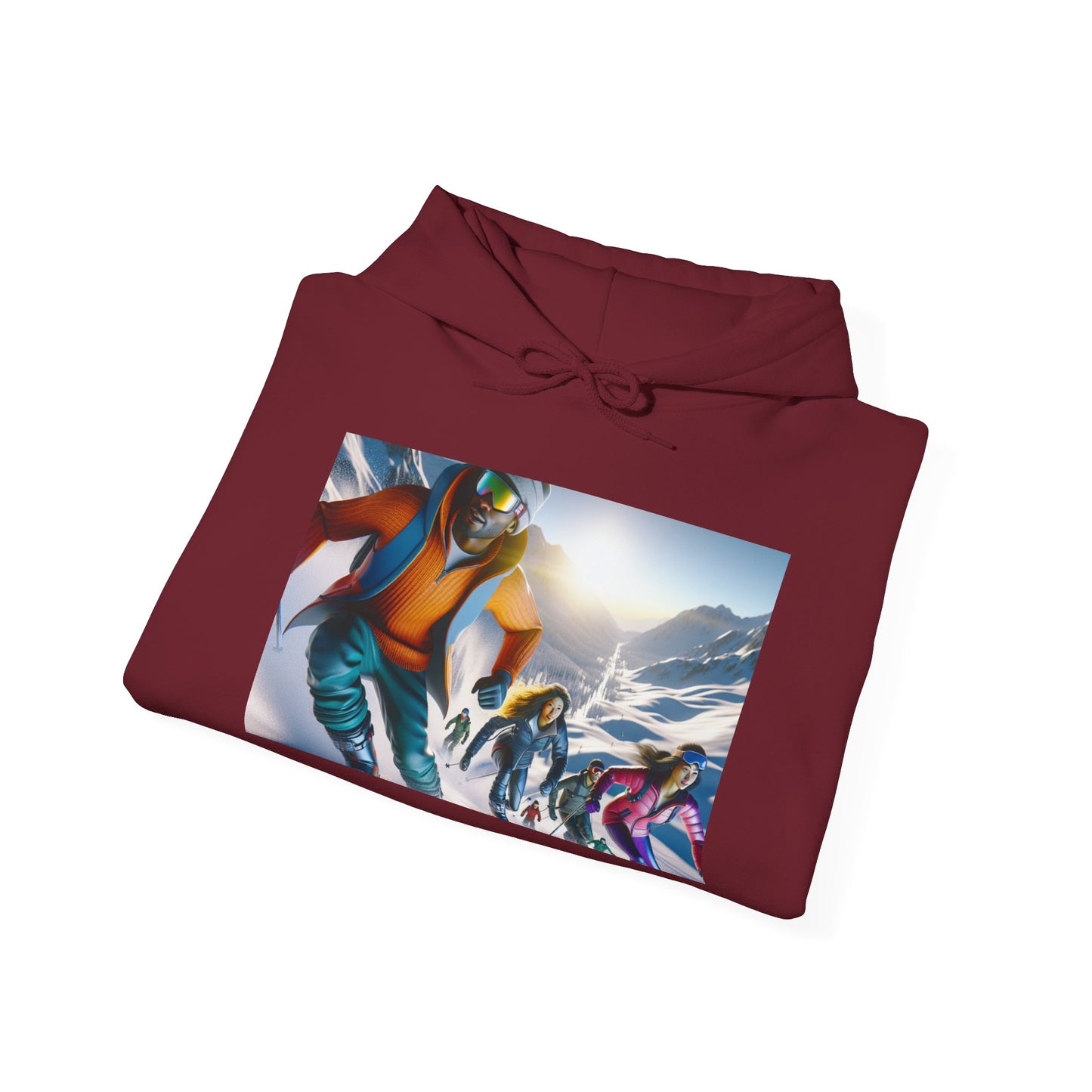 Skiing Unisex Hoodie - Sports Team Vibes