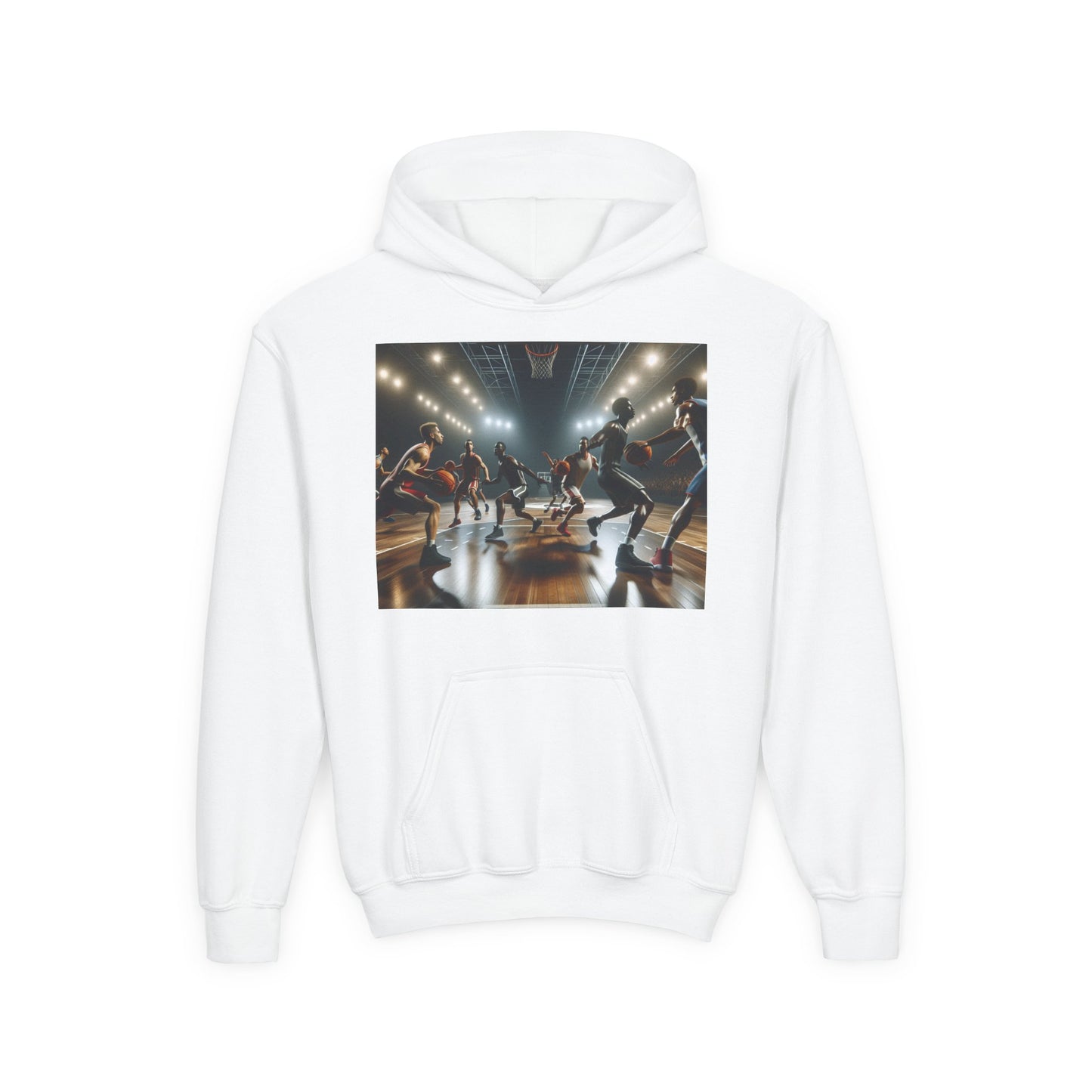 Basketball Youth Hoodie - Heavy Blend Sweatshirt