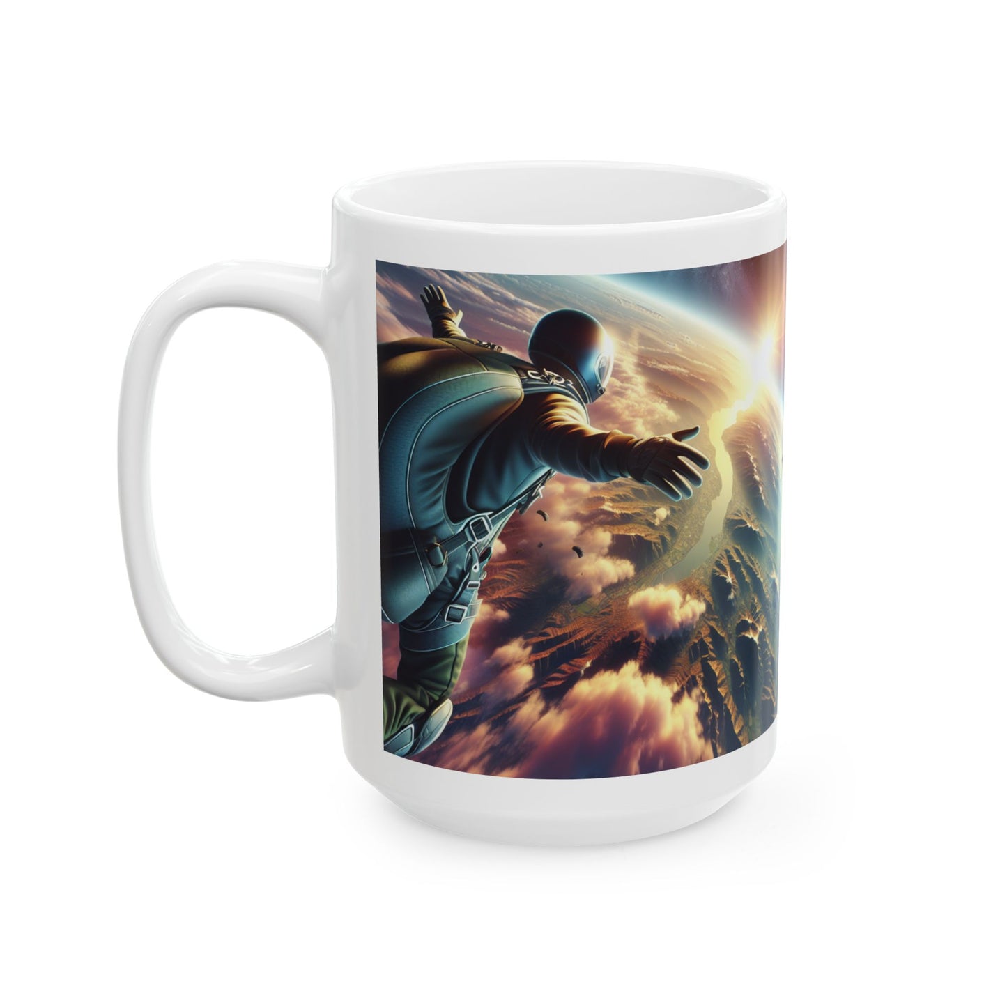Sky Diving Ceramic Mug