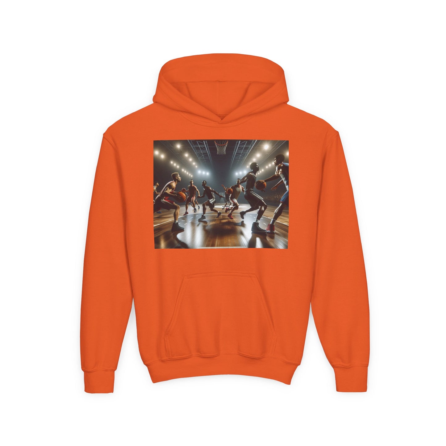 Basketball Youth Hoodie - Heavy Blend Sweatshirt