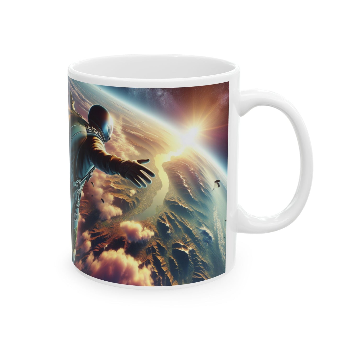 Sky Diving Ceramic Mug