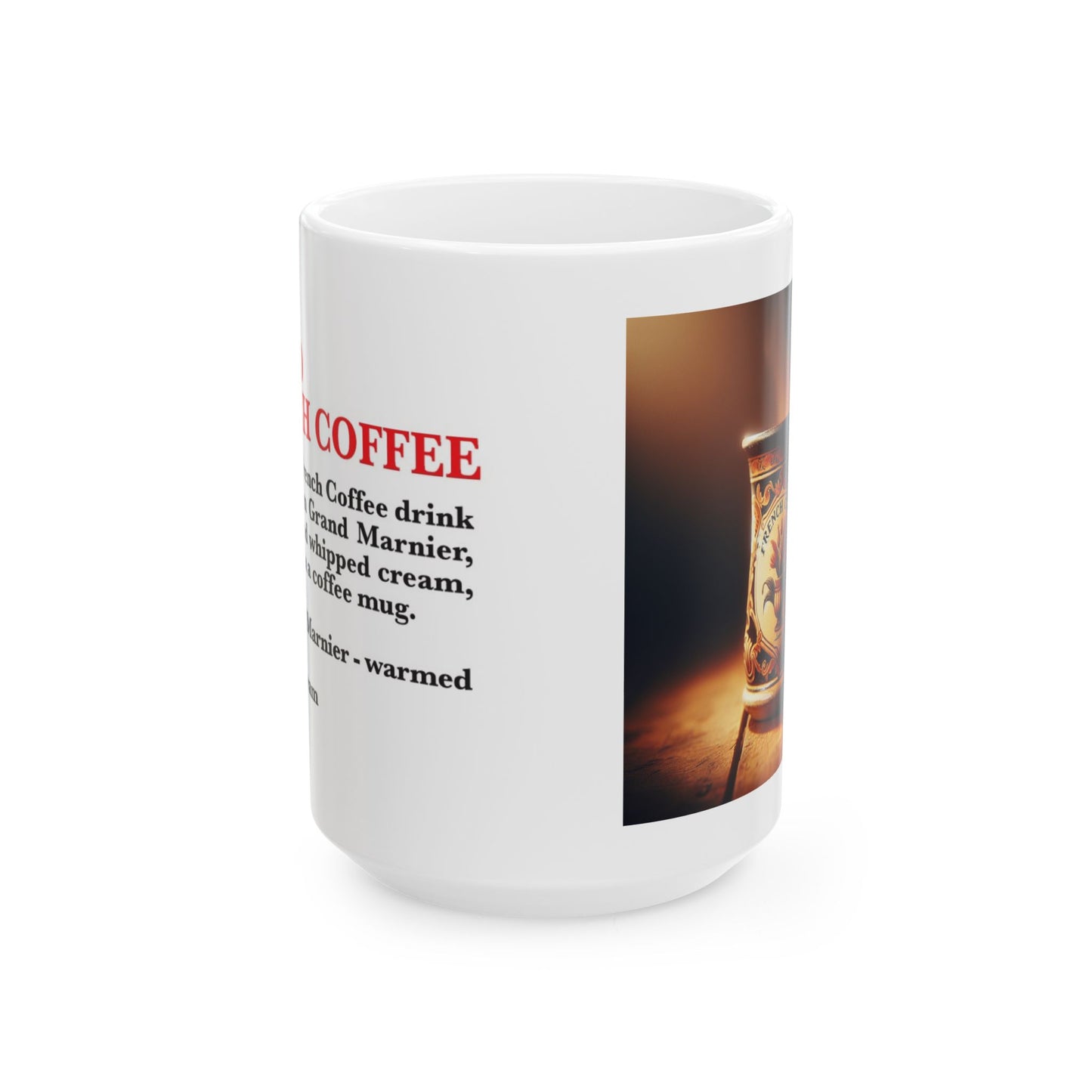 Grand French Coffee Ceramic Recipe Mug