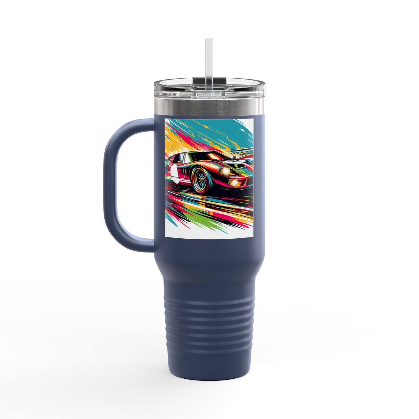 Vintage NASCAR Insulated Travel Mug, 40oz, Perfect for Fans, Sports Events, Coffee, Tea, Water