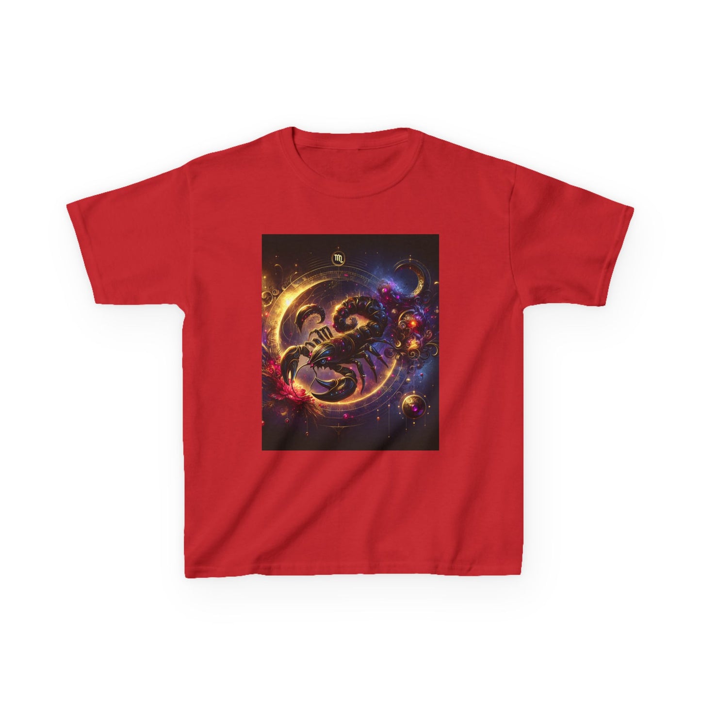 Scorpio Horoscope Kids Tee - Cosmic Zodiac T-Shirt for Astrology Lovers, Birthday Gift, Everyday Wear, Reference Guide, Unique Design