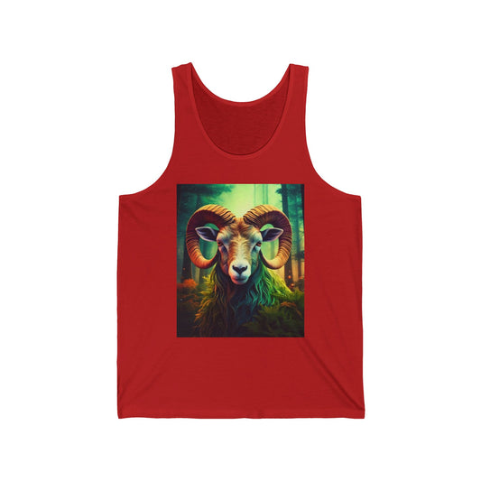 Aries Unisex Jersey Tank Top - Perfect for Festivals & Casual Wear