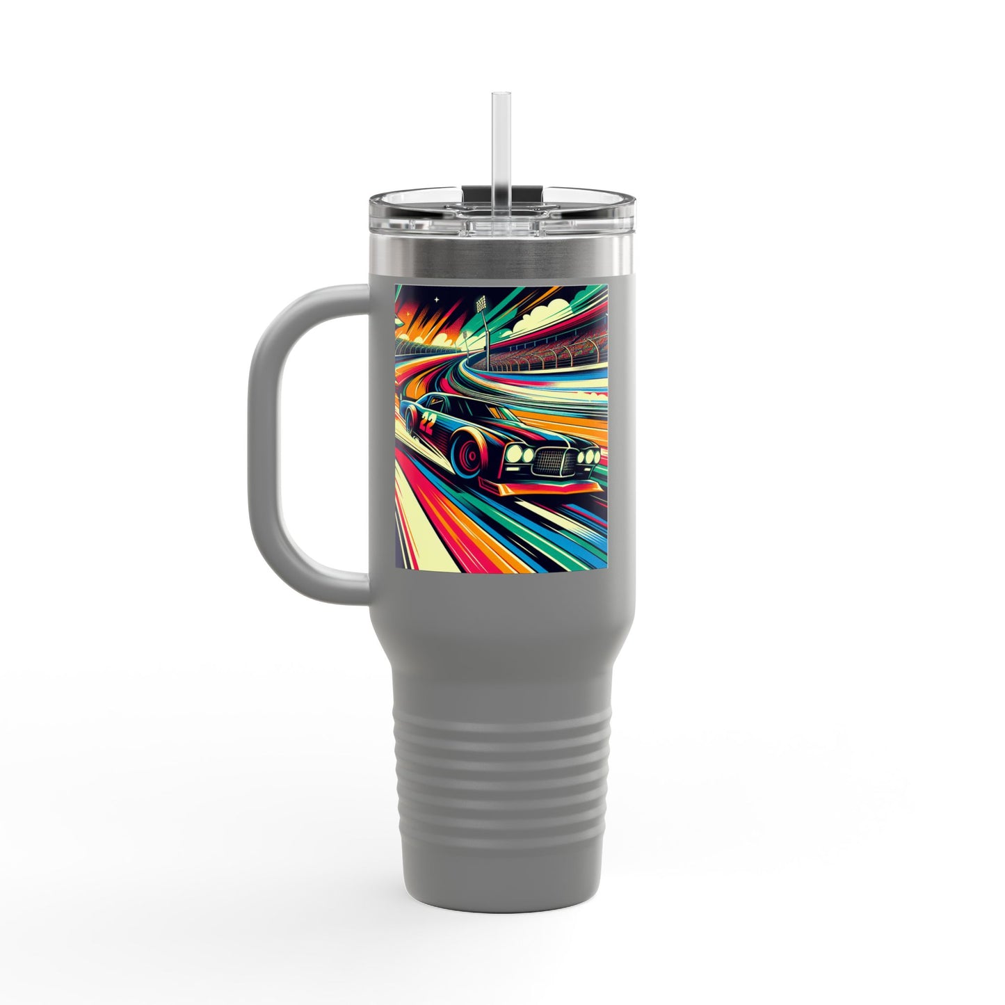 Vintage NASCAR Insulated Travel Mug, 40oz, Perfect for Fans, Sports Events, Coffee, Tea, Water