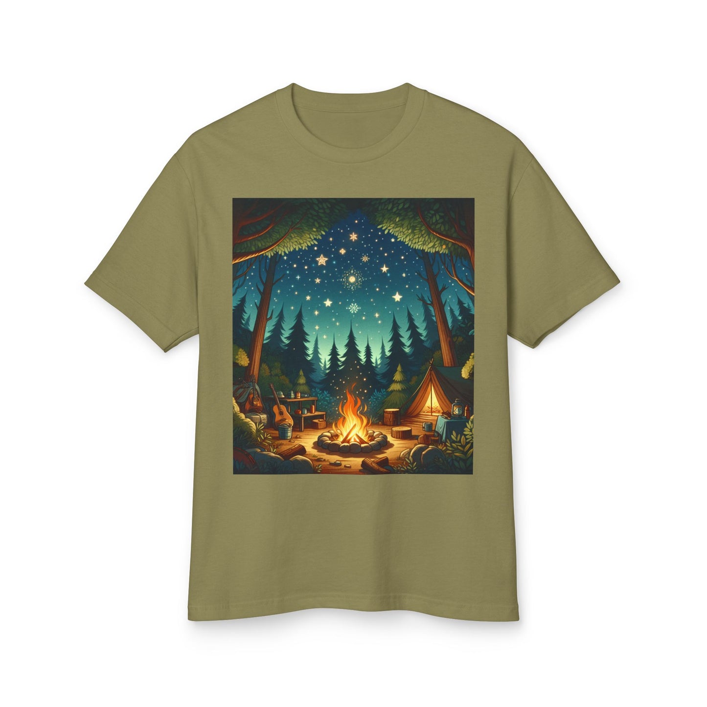 Camping Heavyweight Tee - Unisex Garment-Dyed Shirt