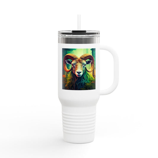 Aries Insulated Travel Mug, 40oz, Perfect for Zodiac Fans, Coffee, Tea, Water