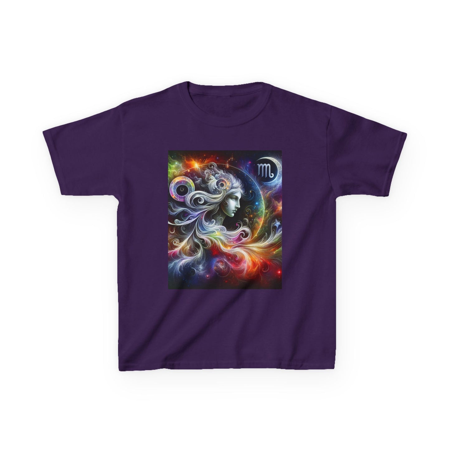 Virgo Horoscope Kids Tee - Cosmic Zodiac T-Shirt for Astrology Lovers, Birthday Gift, Everyday Wear, Reference Guide, Unique Design