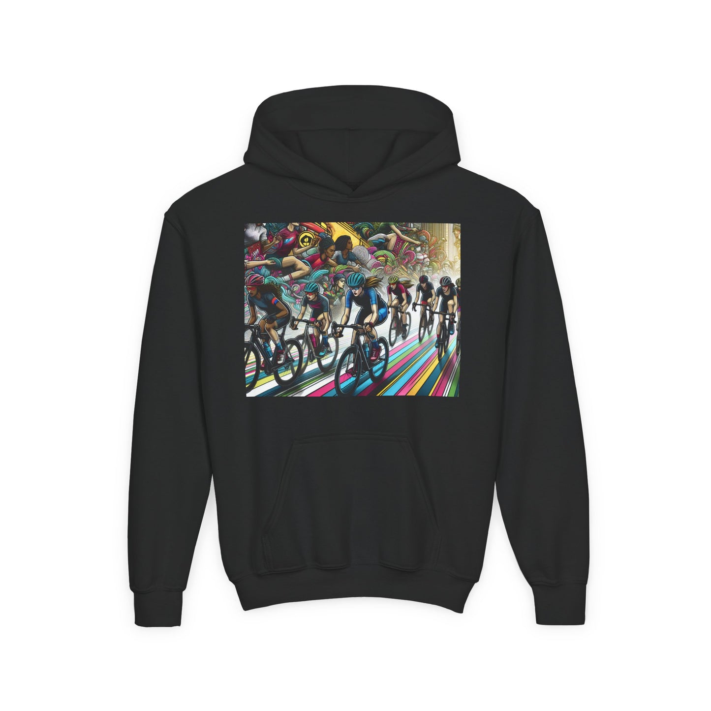 Cycling Youth Hoodie - Heavy Blend Sweatshirt