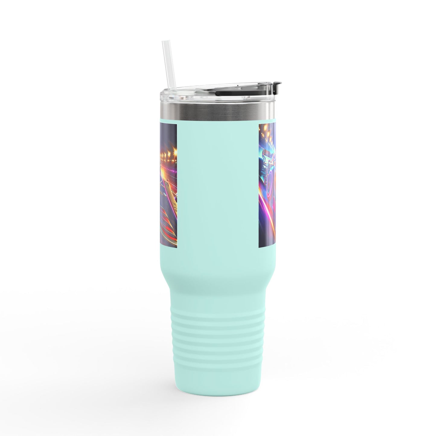 Vintage F1 Insulated Travel Mug, 40oz, Perfect for Fans, Sports Events, Coffee, Tea, Water