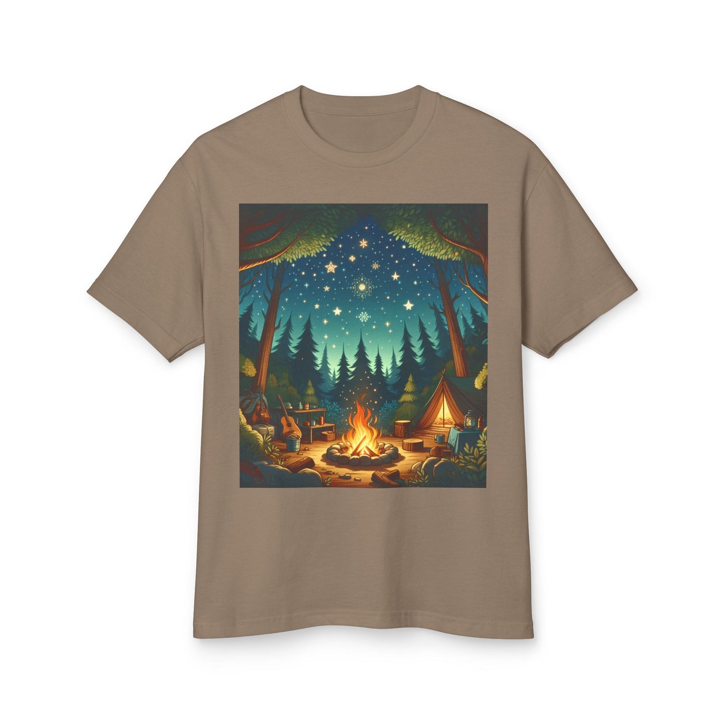 Camping Heavyweight Tee - Unisex Garment-Dyed Shirt